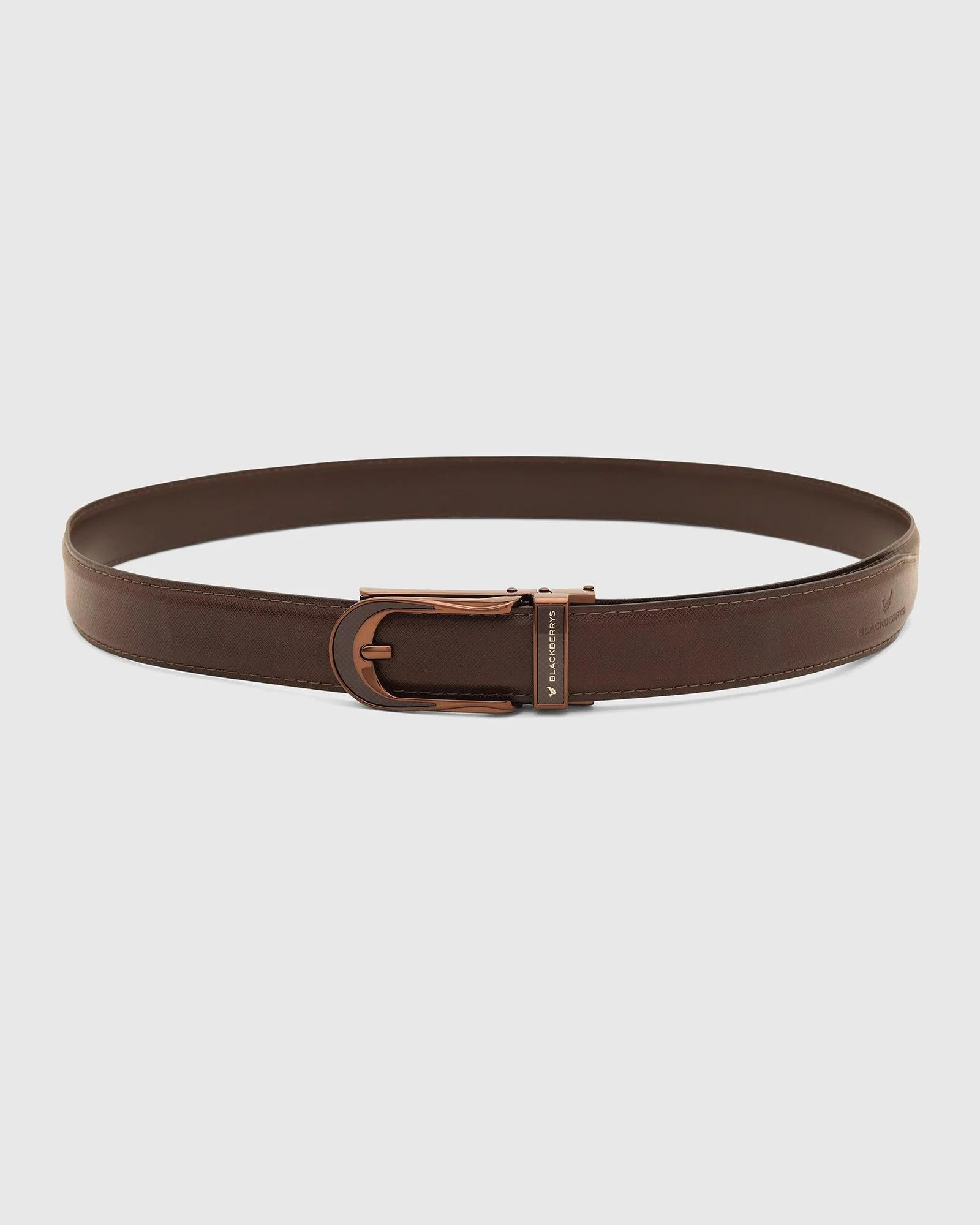 Must Haves Leather Brown Textured Belt - New Galenia - Image 5