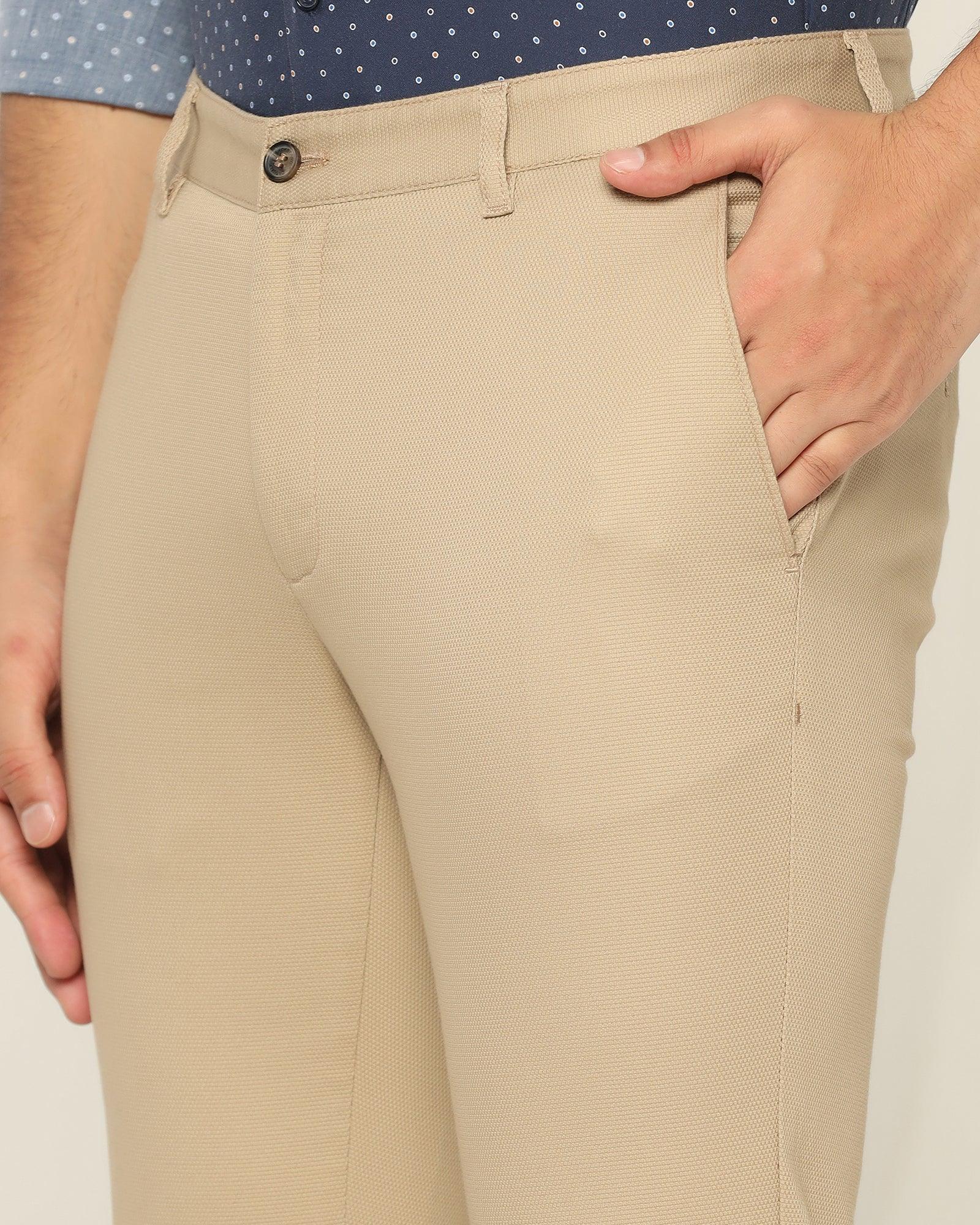 Slim Fit B-91 Casual Khaki Textured Khakis - Altus - Image 4
