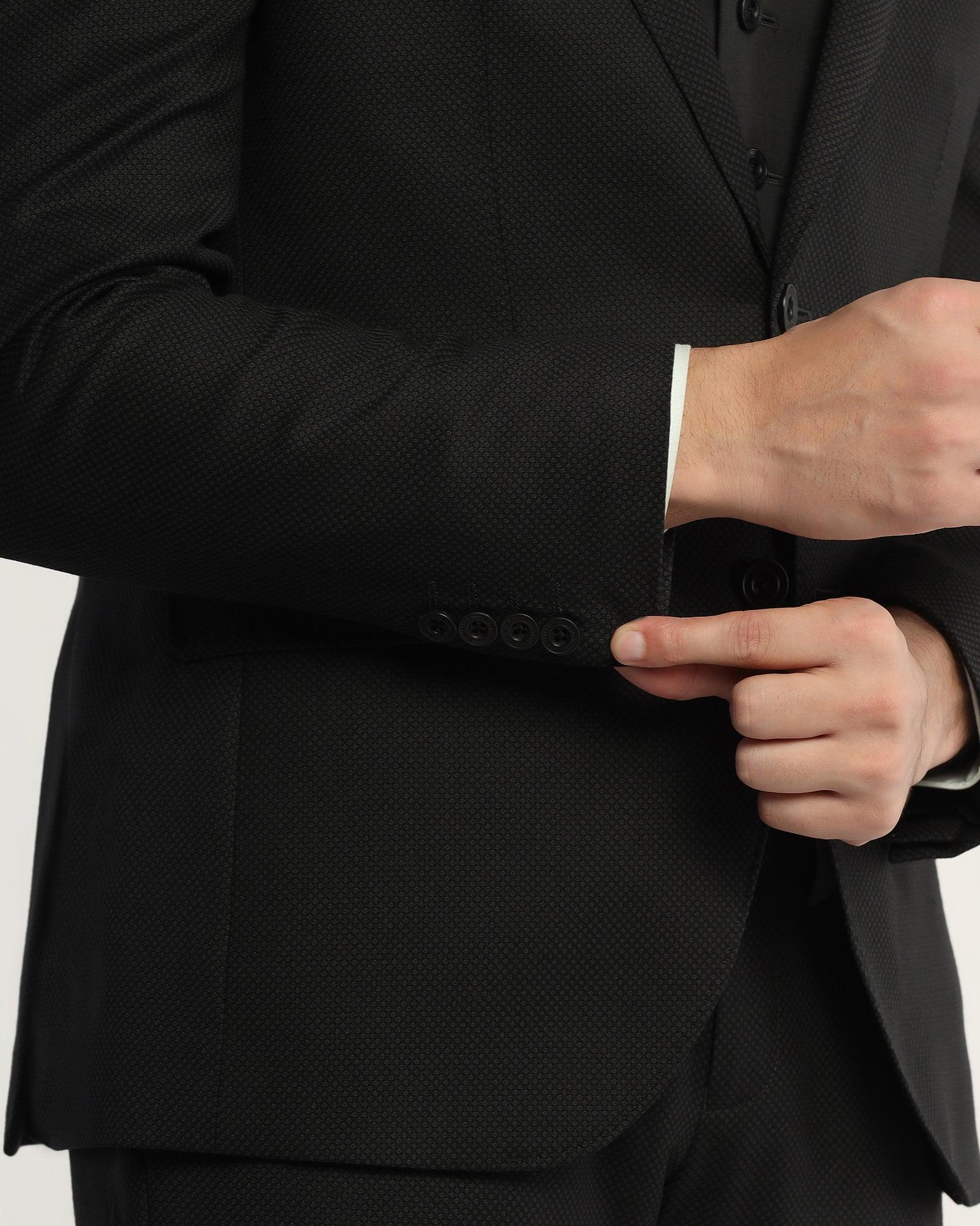 Luxe Three Piece Olive Textured Formal Suit - Rolfe - Image 5
