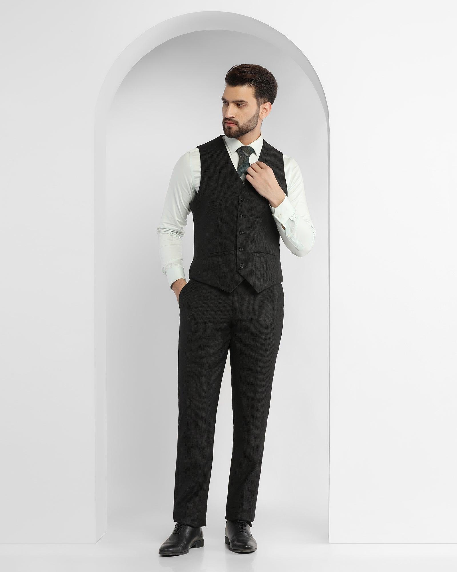 Luxe Three Piece Olive Textured Formal Suit - Rolfe - Image 7