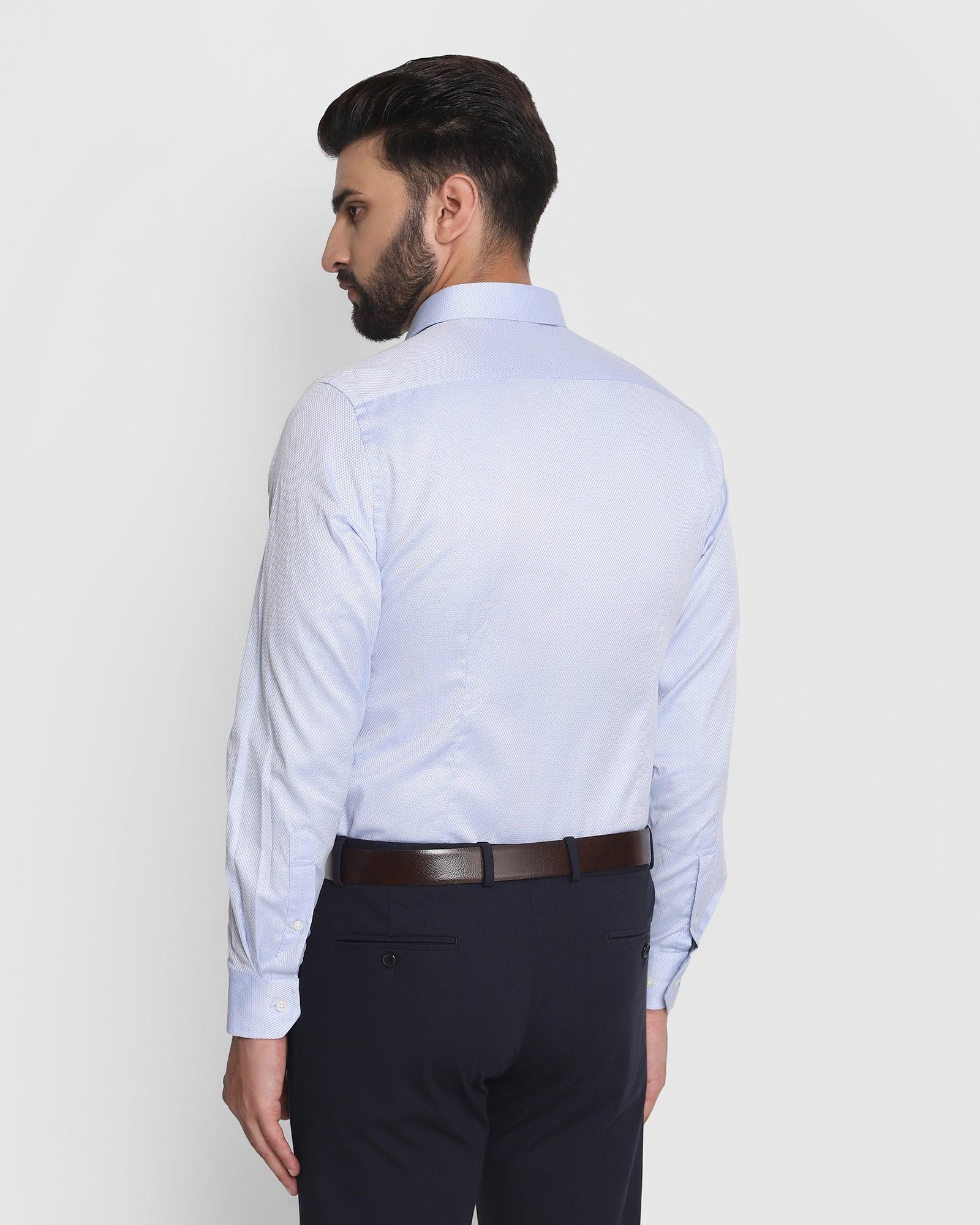 Must Haves Formal Sky Blue Textured Shirt - Samuel - Image 3