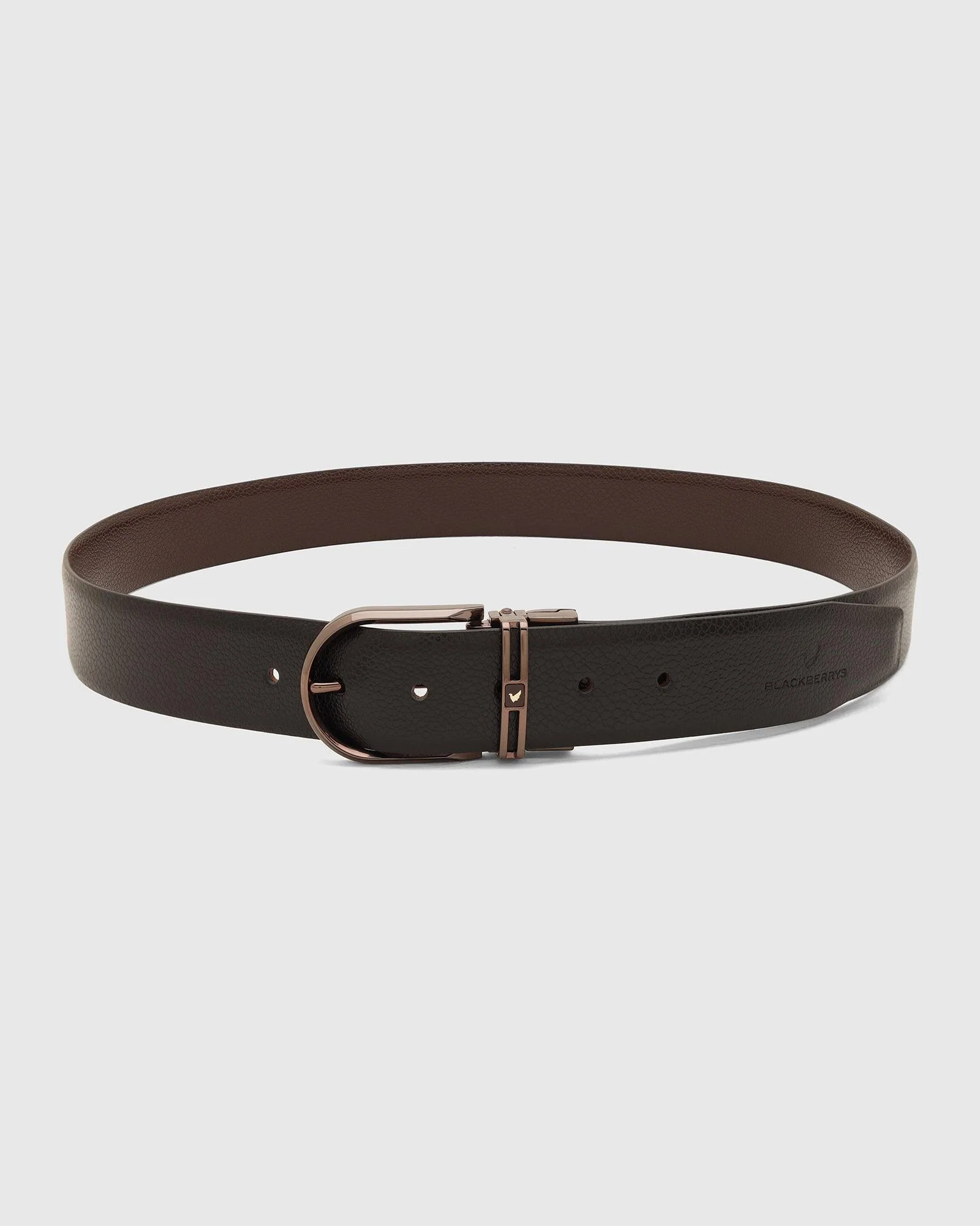 Leather Reversible Wine & Black Textured Belt - Toad - Image 6