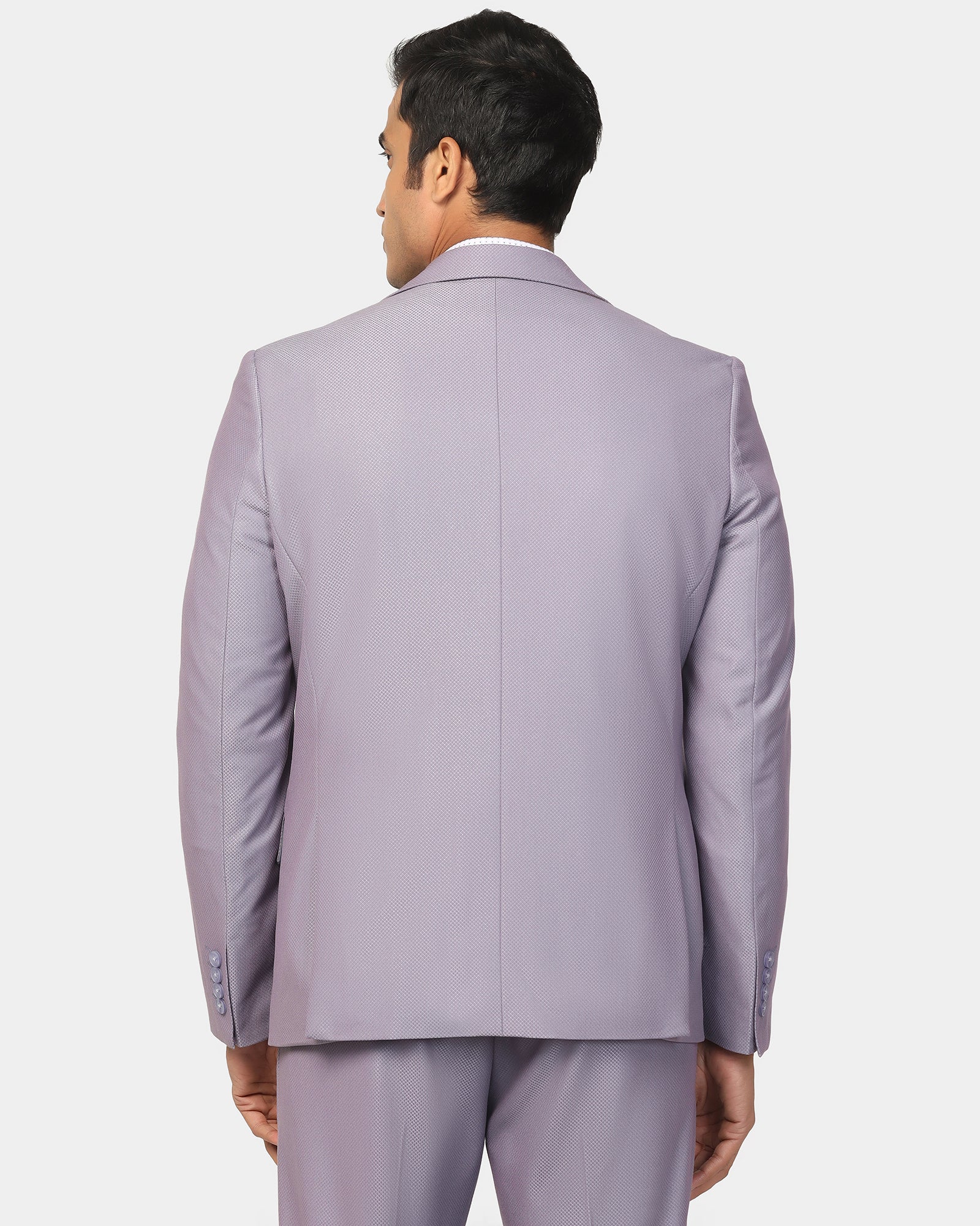 Three Piece Lavender Textured Formal Suit - Ronnie - Image 2