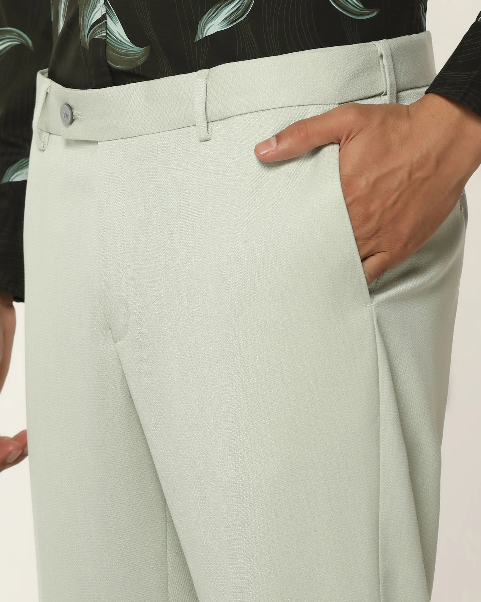 Three Piece Mint Textured Formal Suit - Steddle - Image 8