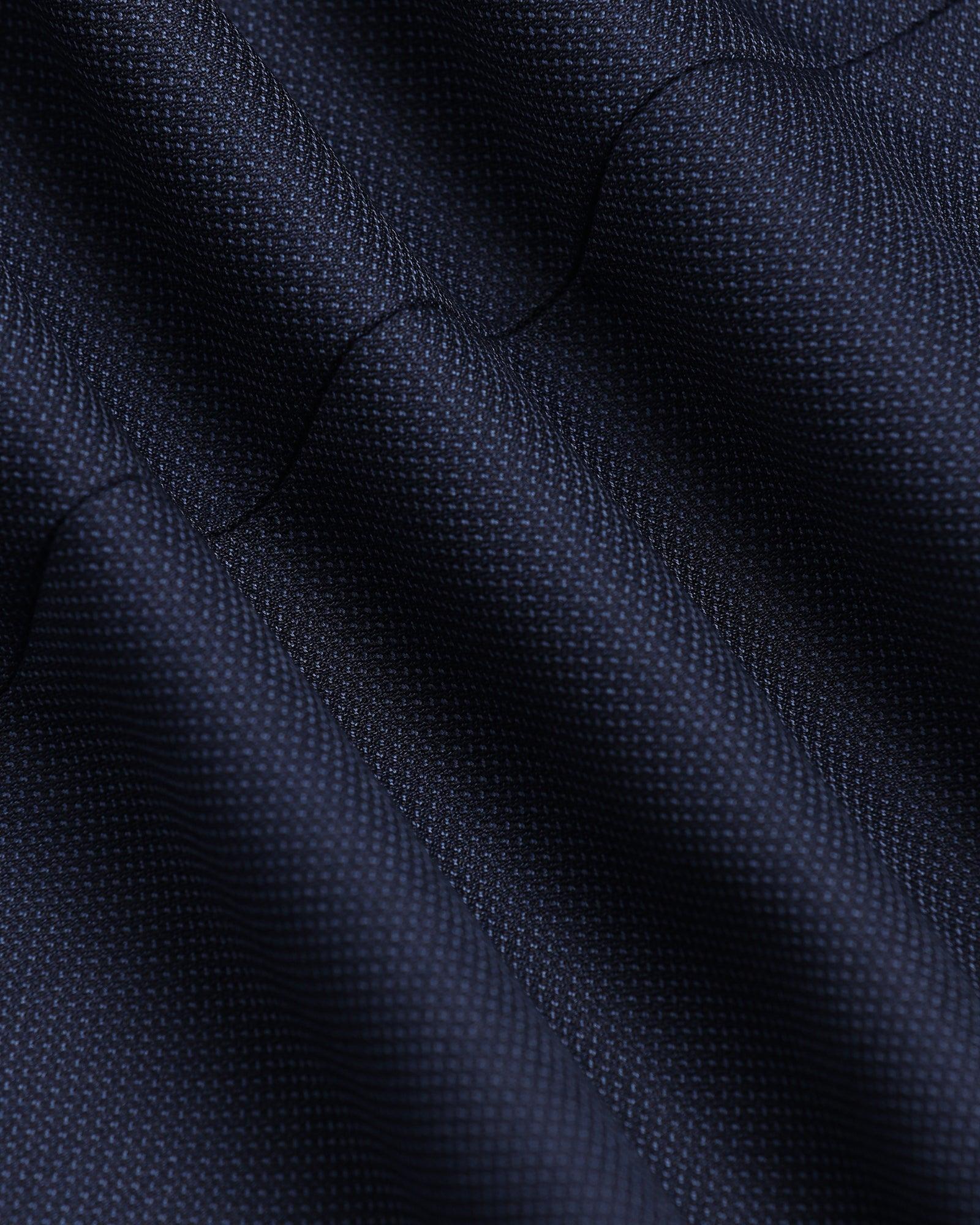 Three Piece Navy Textured Formal Suit - Norman - Image 7