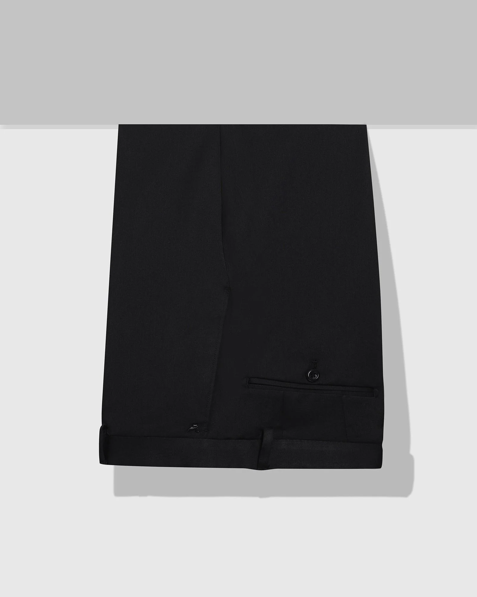 Must Haves Slim Comfort B-95 Formal Black Solid Trouser - Tisot - Image 5