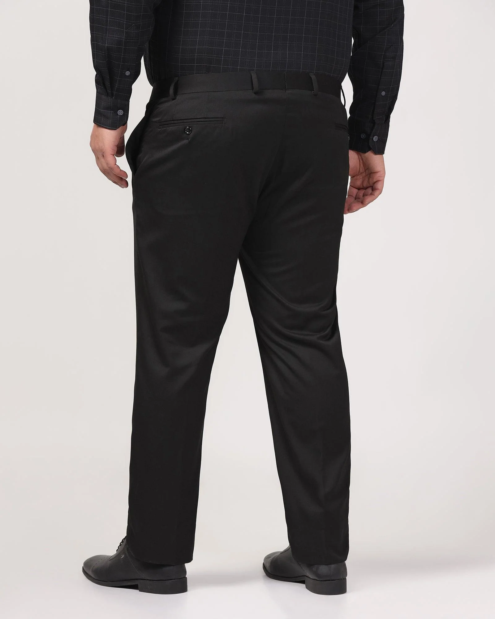 Must Haves Slim Comfort B-95 Formal Black Solid Trouser - Tisot - Image 8