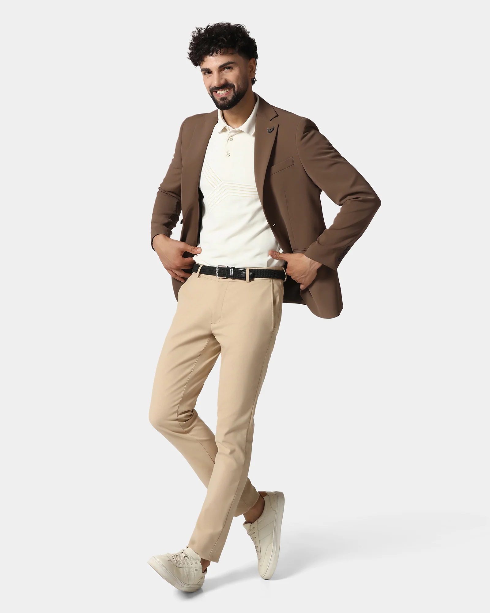 Tobacco Brown TechPro Solid Blazer - Absolute - Image 6