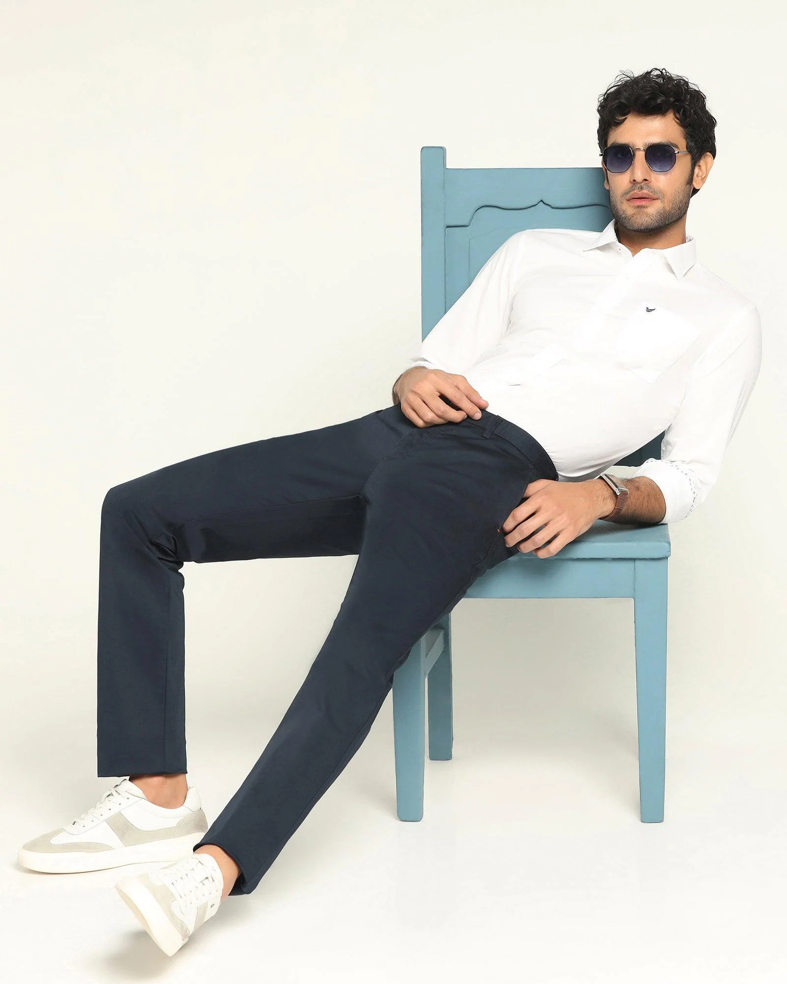 Casual White Solid Shirt - Torch - Image 7