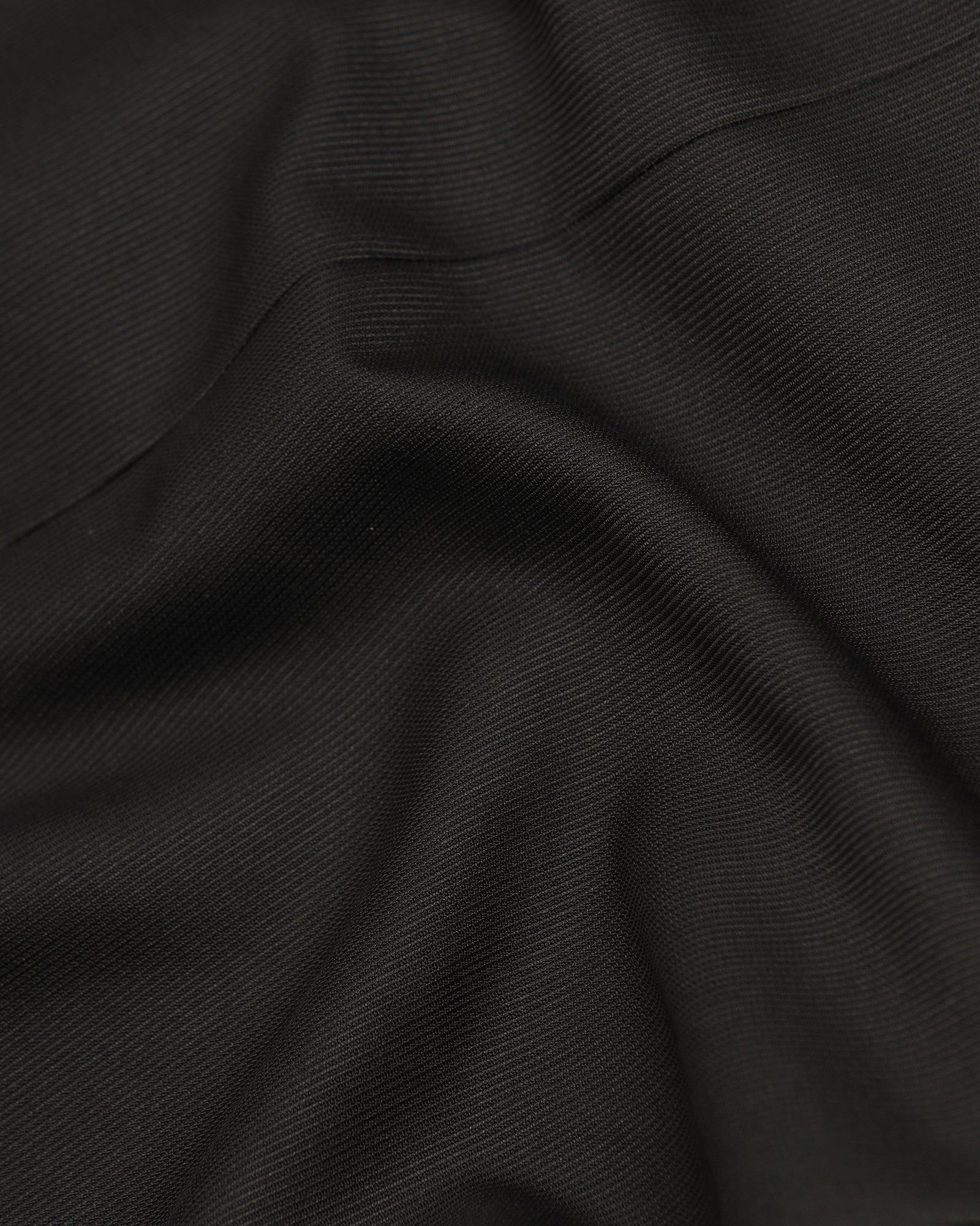 Two Piece Black Textured Formal Suit - Trizer - Image 6