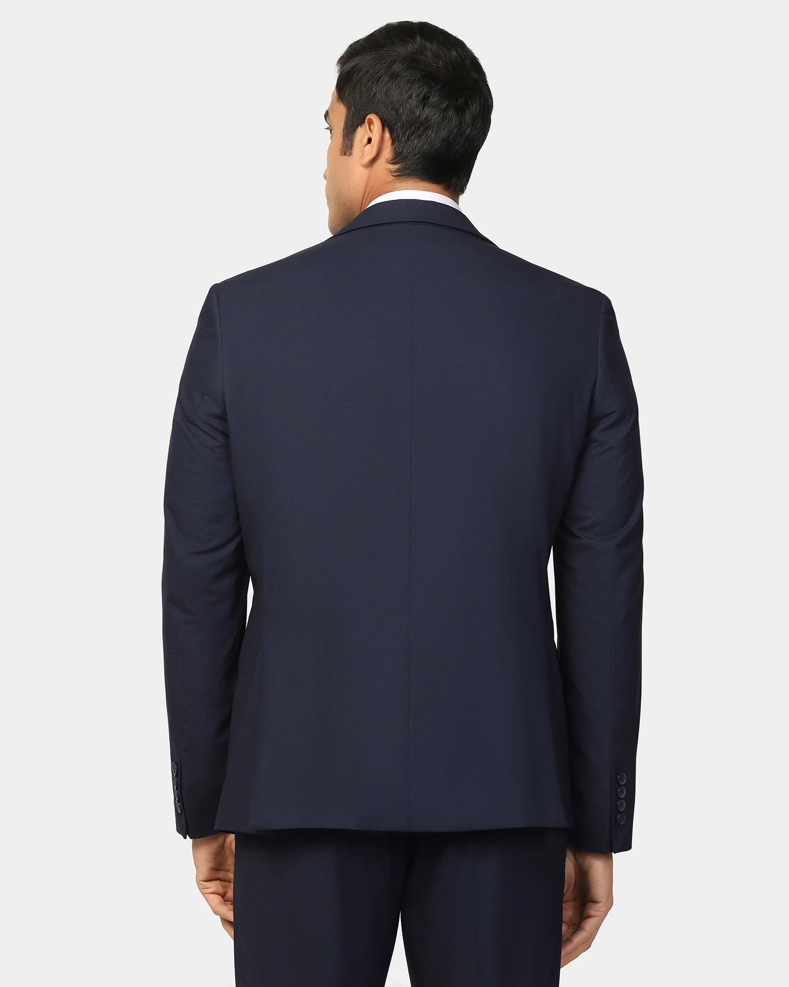 Two Piece Navy Textured Formal Suit - Dave - Image 2