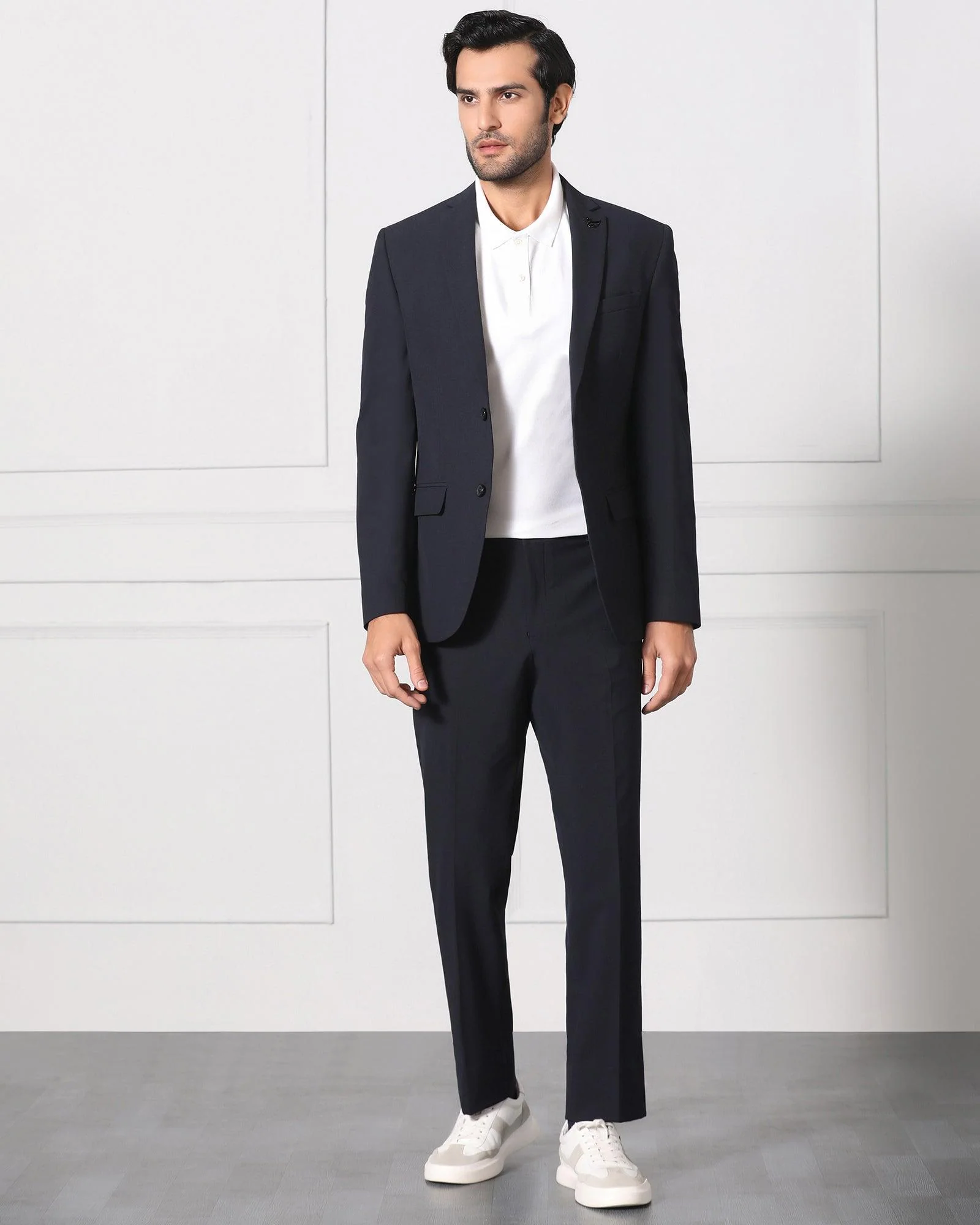 Navy Must Haves Two Piece Solid Suit - Jerret - Image 8