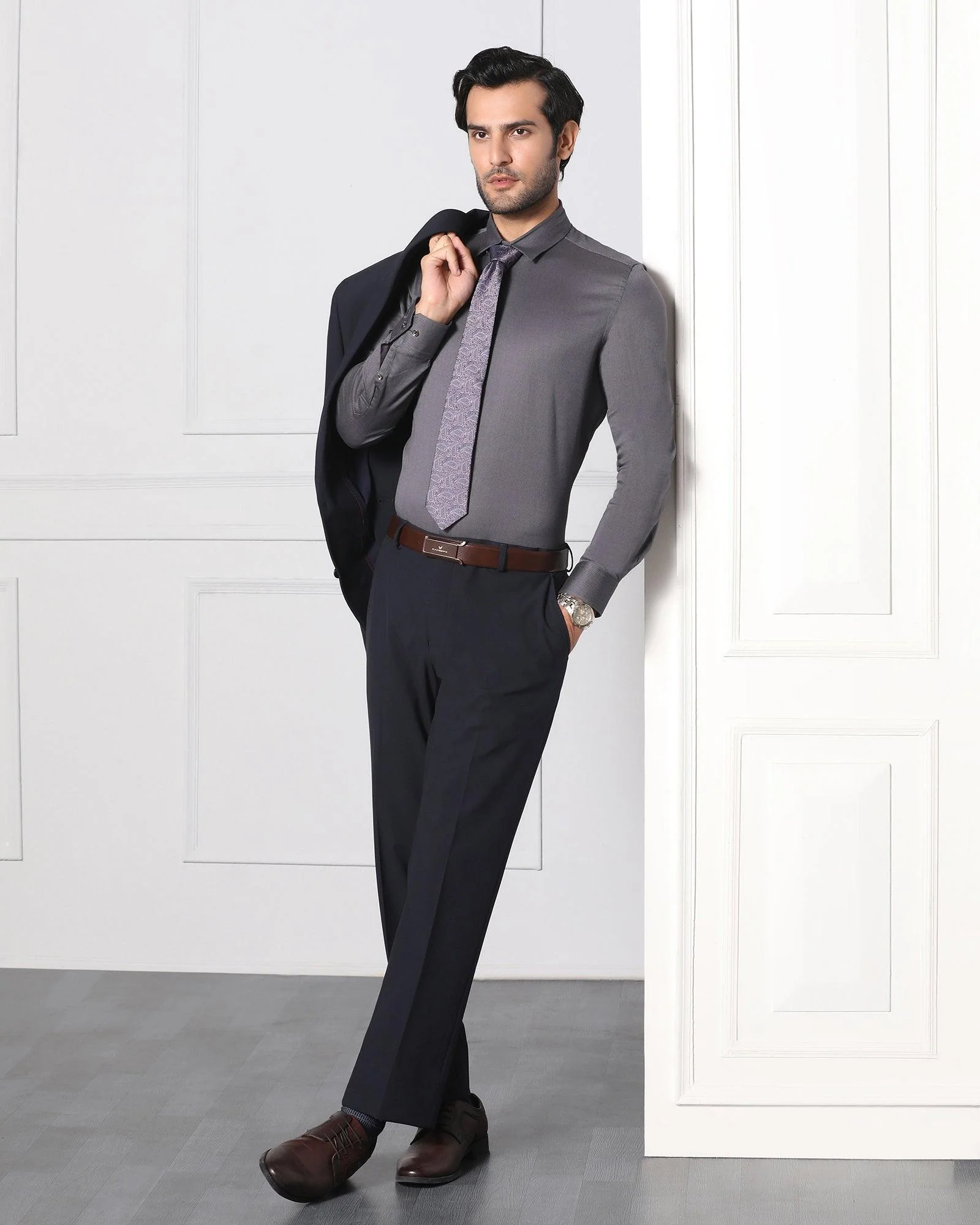 Navy Must Haves Two Piece Solid Suit - Jerret - Image 9