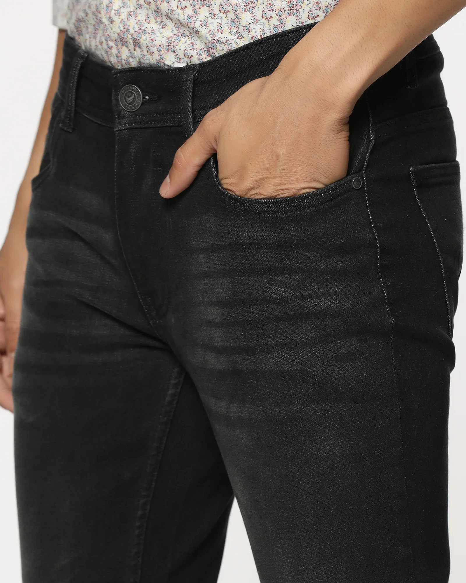 Ultrasoft Skinny Cropped Fiji Fit Black Jeans - Marcel - Image 4