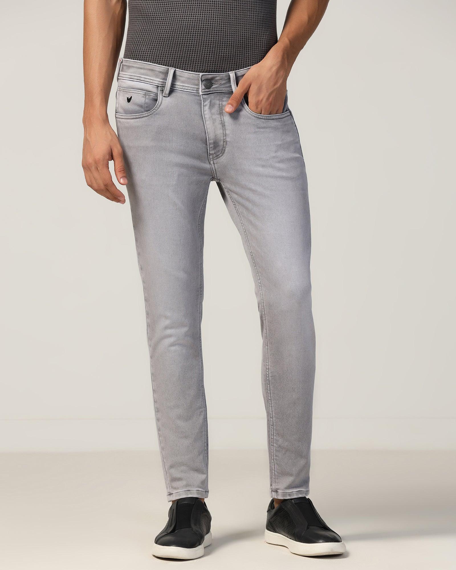 Ultrasoft Skinny Cropped Fiji Fit Grey Jeans - Godric - Image 3