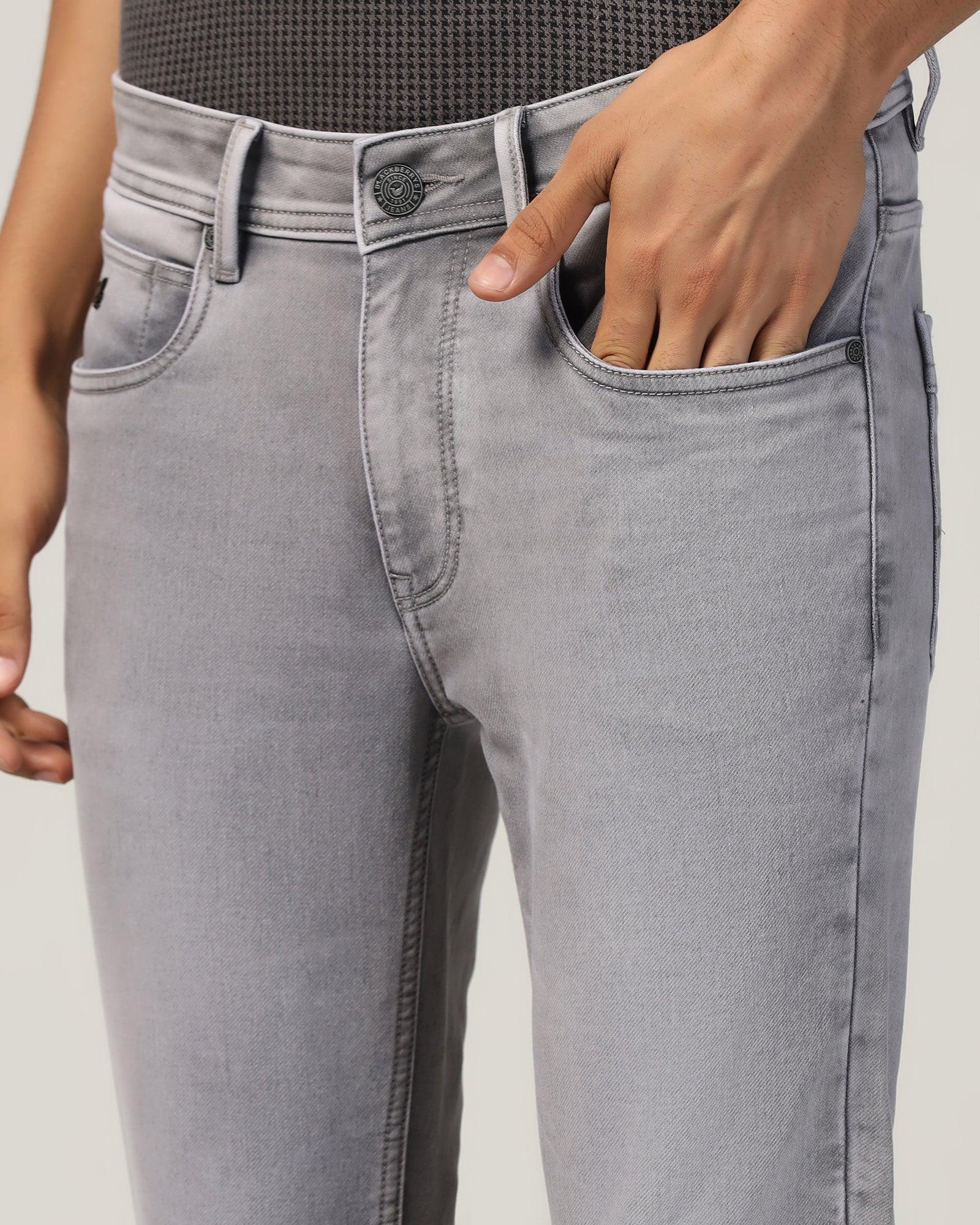 Ultrasoft Skinny Cropped Fiji Fit Grey Jeans - Godric - Image 4