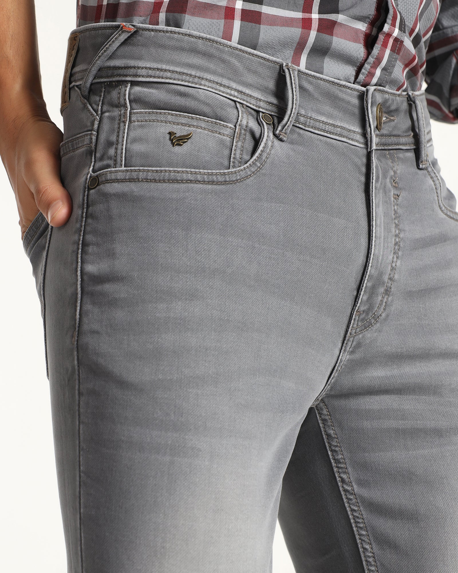 Ultrasoft Skinny Cropped Fiji Fit Grey Jeans - Noam - Image 4