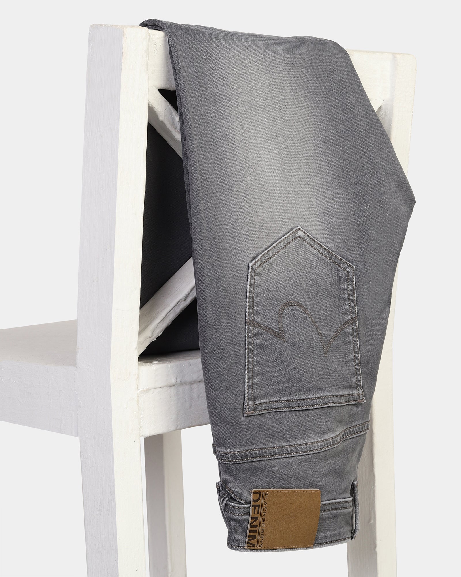 Ultrasoft Skinny Cropped Fiji Fit Grey Jeans - Noam - Image 5
