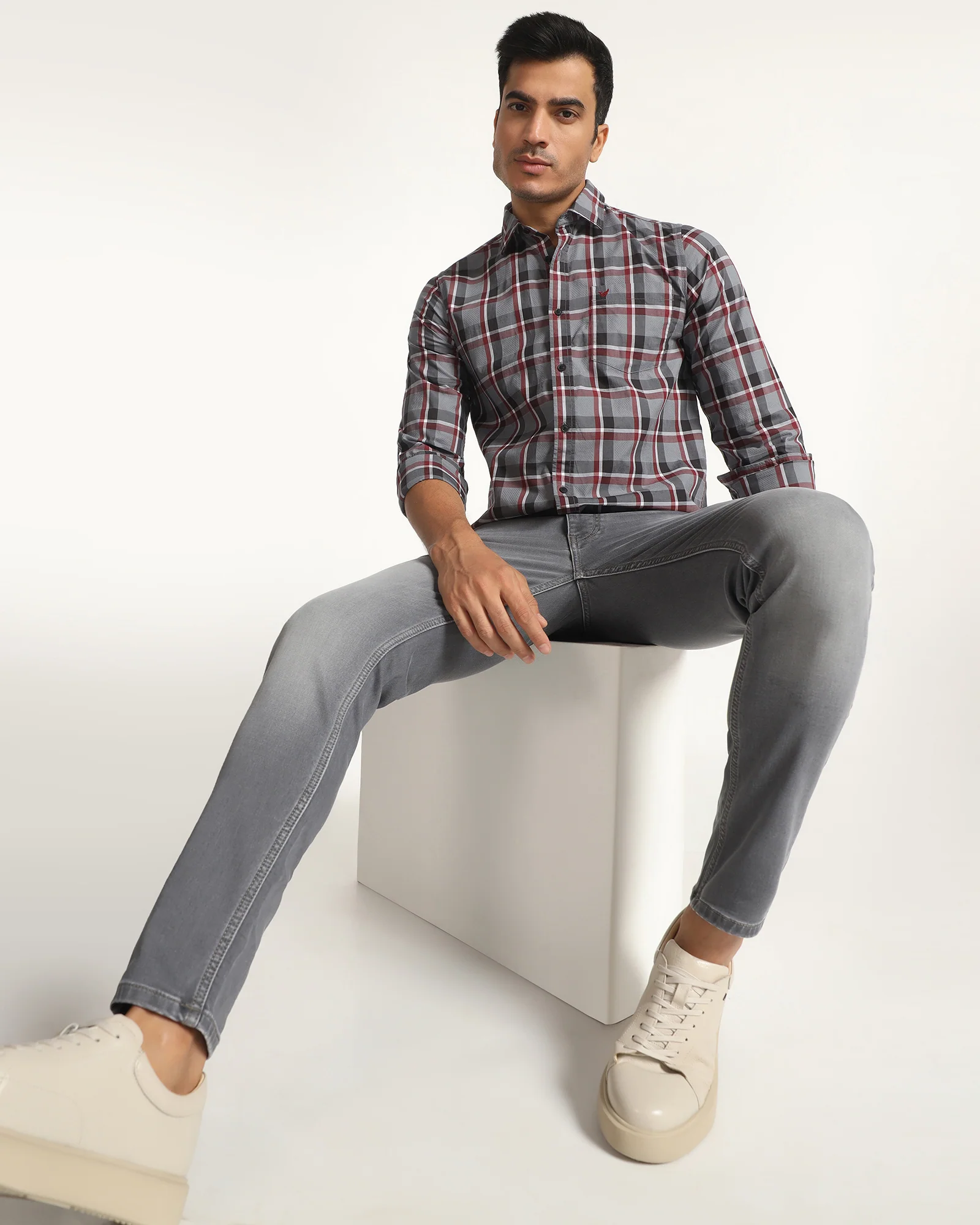 Ultrasoft Skinny Cropped Fiji Fit Grey Jeans - Noam - Image 7