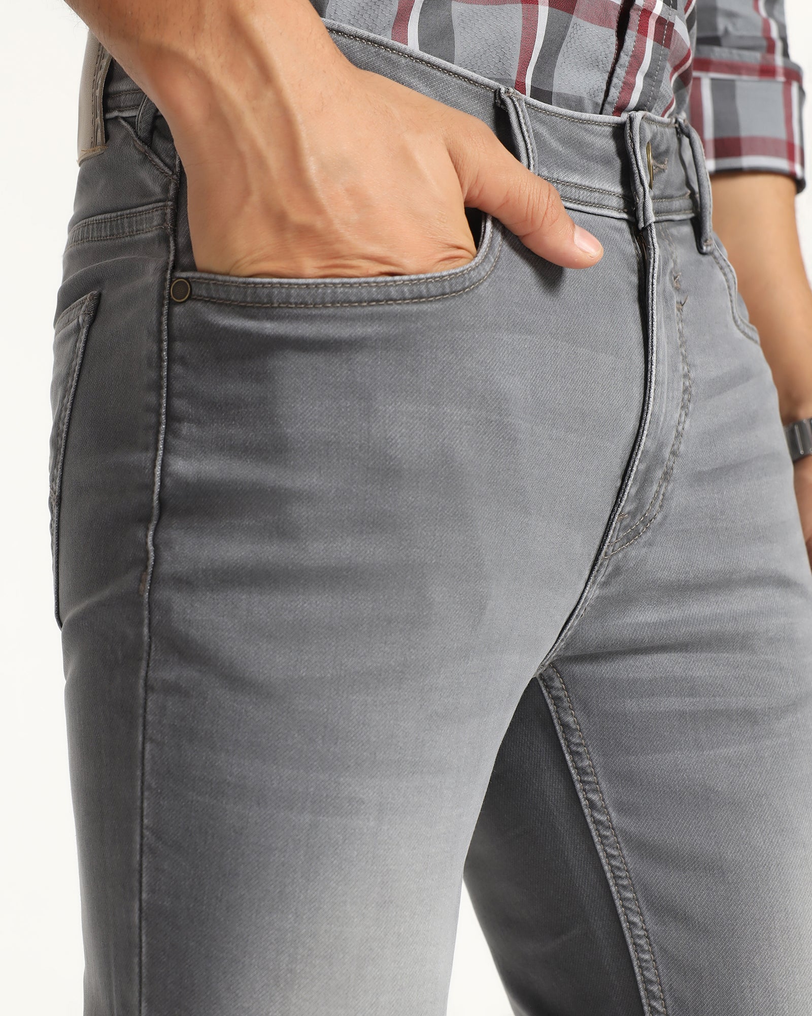 Ultrasoft Skinny Cropped Fiji Fit Grey Jeans - Noam - Image 8