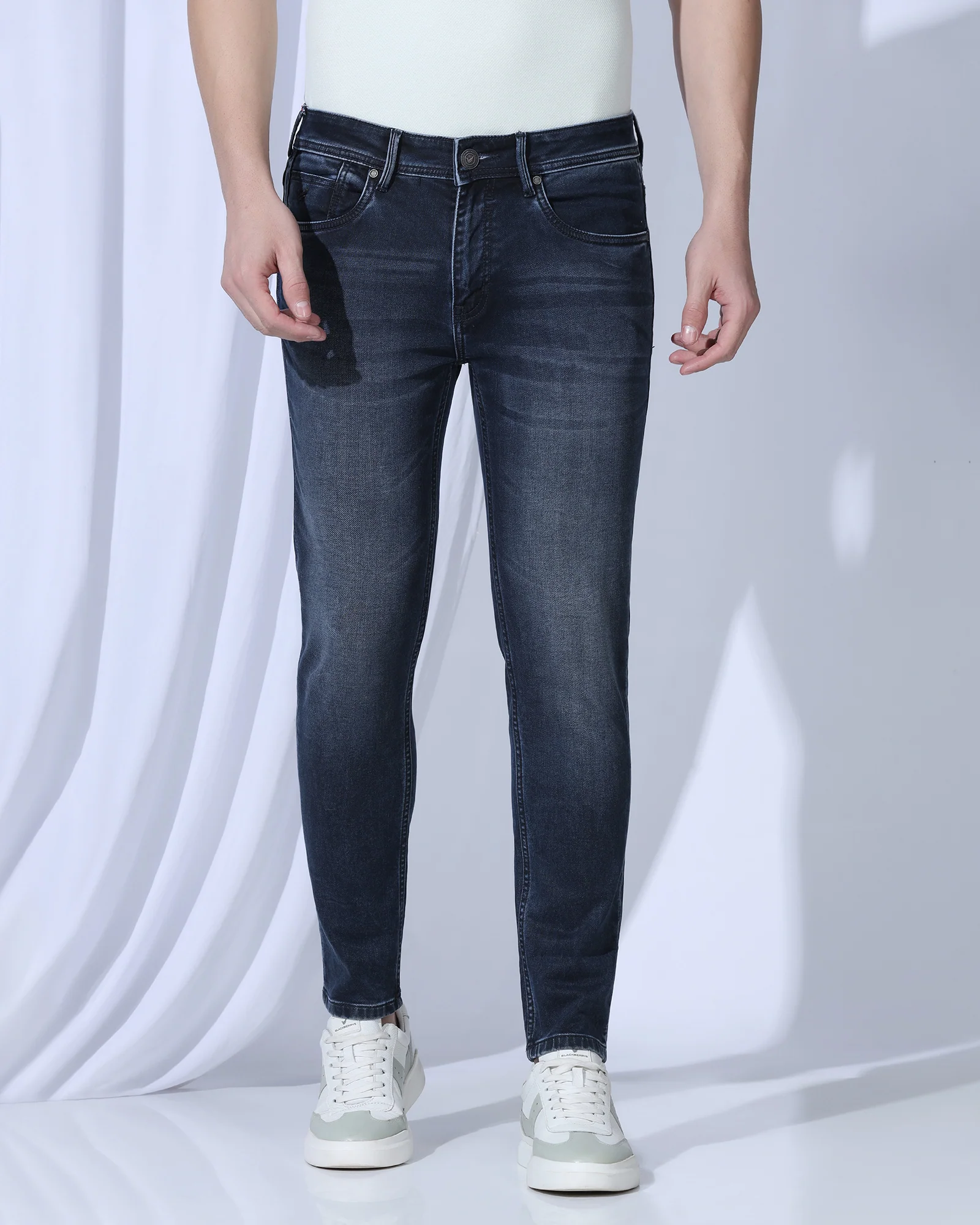 Ultrasoft Skinny Cropped Fiji Fit Indigo Jeans - Ava - Image 3