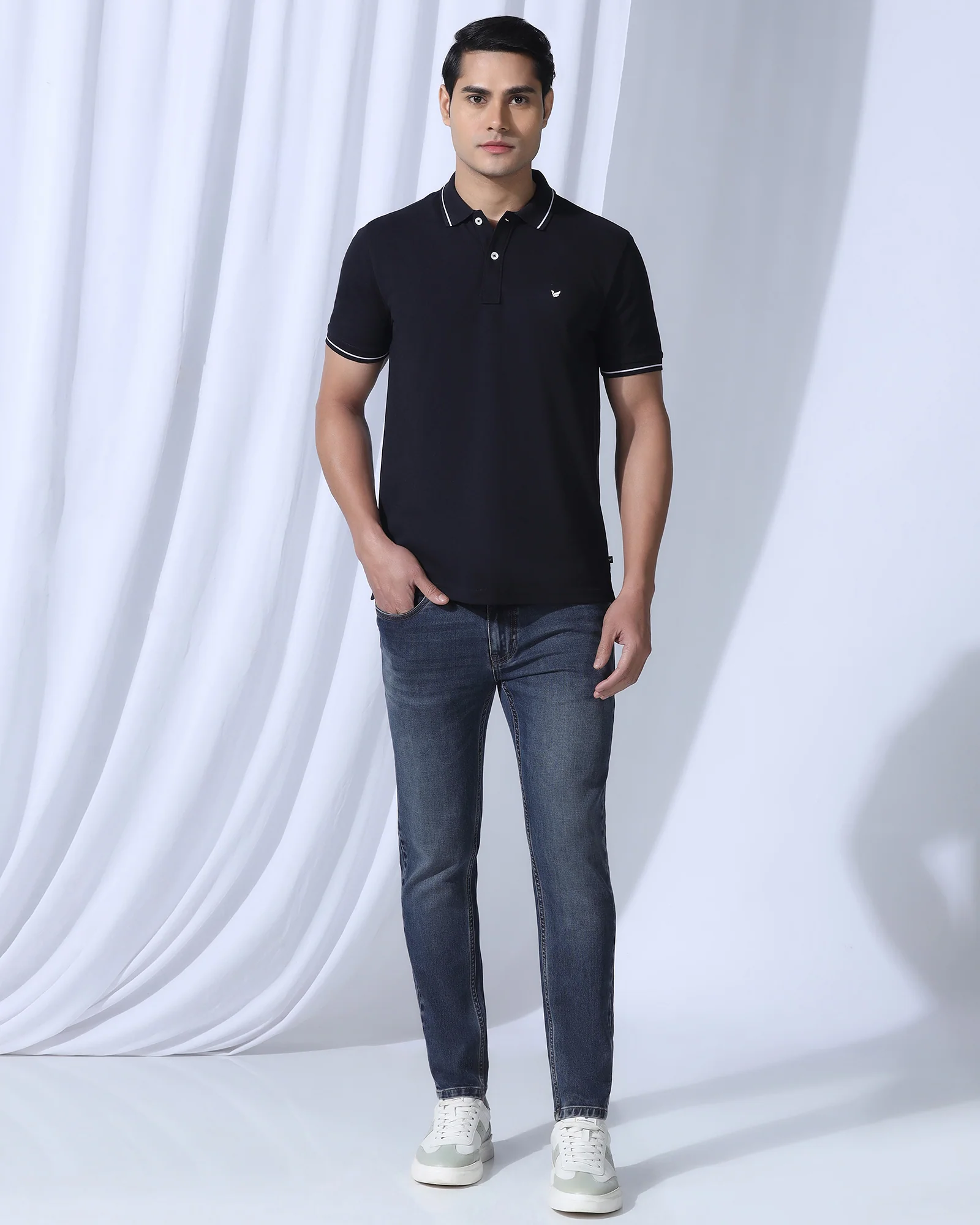 Ultrasoft Skinny Cropped Fiji Fit Indigo Jeans - Tom