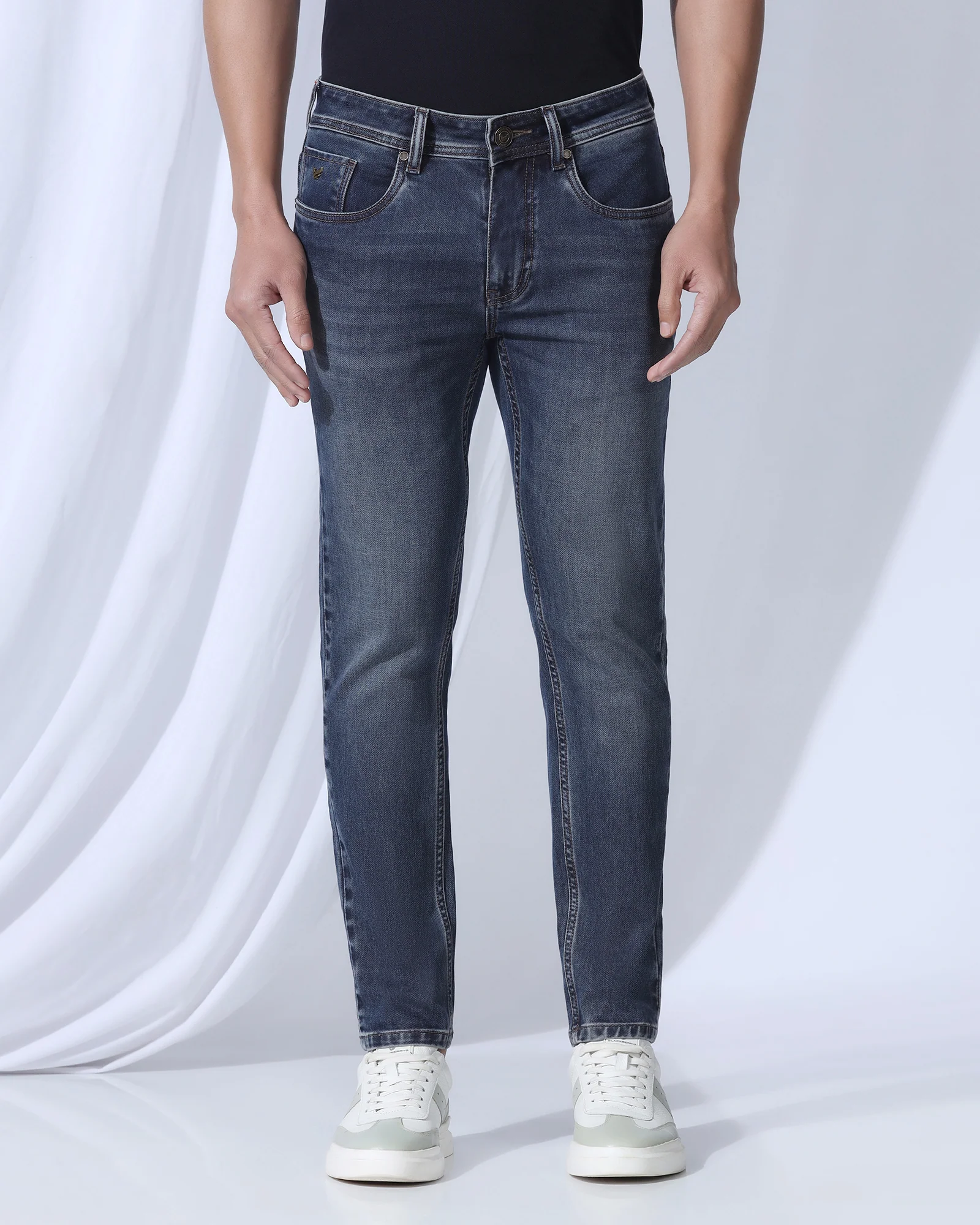 Ultrasoft Skinny Cropped Fiji Fit Indigo Jeans - Tom - Image 3