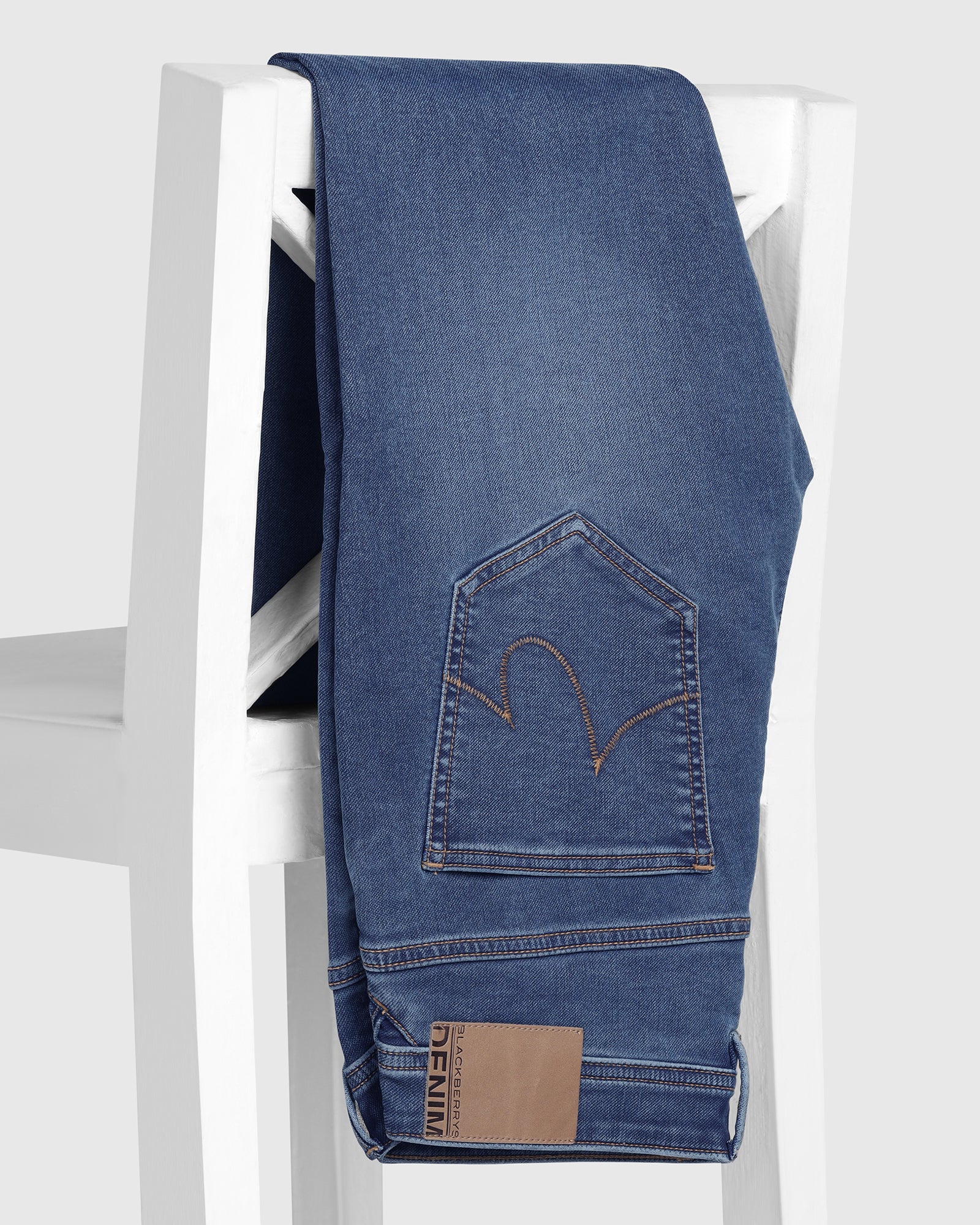 Ultrasoft Slim Comfort Buff Fit Indigo Jeans - Gelbero - Image 5