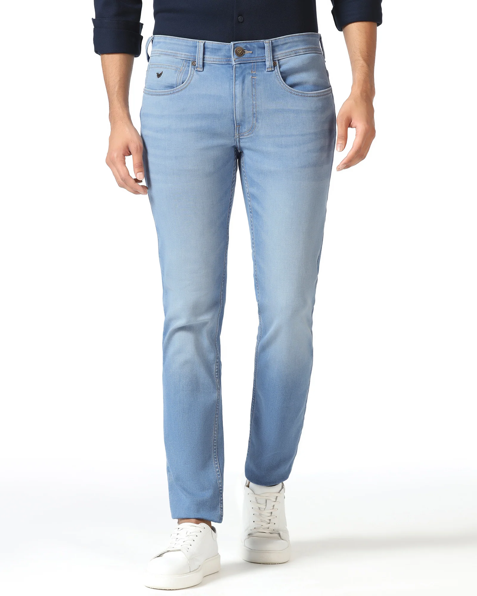 Ultrasoft Slim Comfort Buff Fit Indigo Jeans - Zuri - Image 3