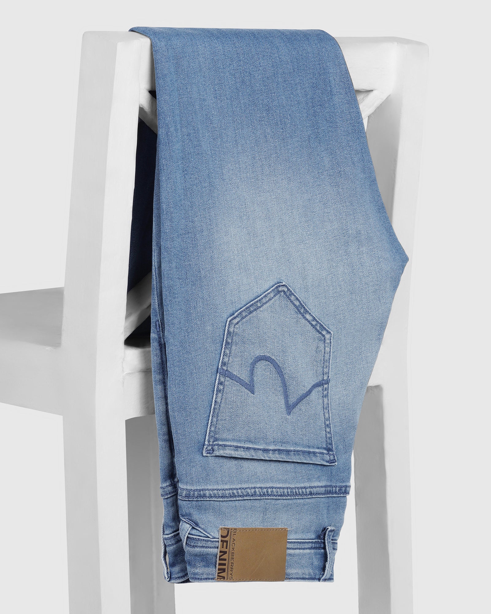 Ultrasoft Slim Comfort Buff Fit Indigo Jeans - Zuri - Image 5