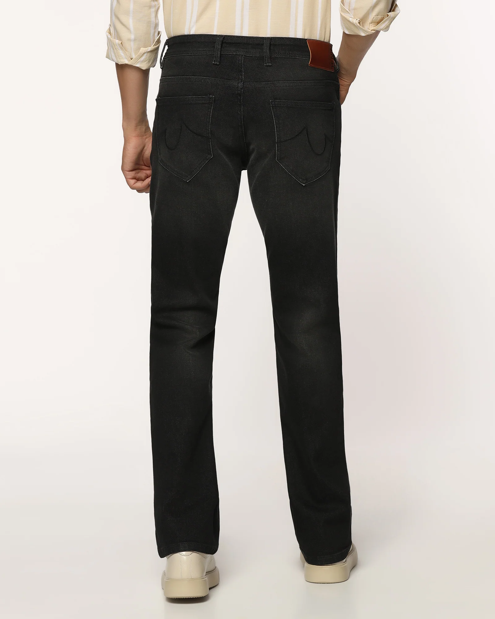 Ultrasoft Straight Comfort Duke Fit Black Jeans - Umi - Image 2