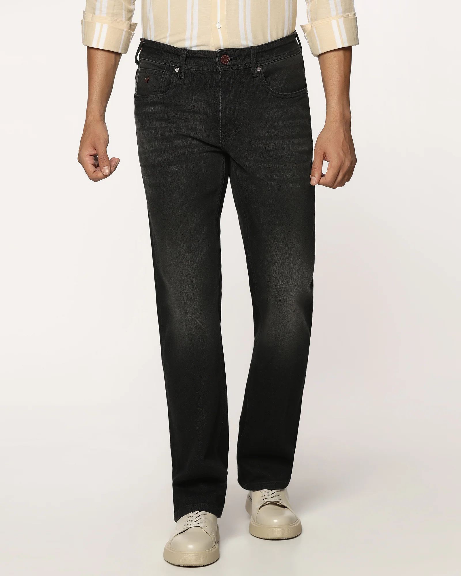 Ultrasoft Straight Comfort Duke Fit Black Jeans - Umi - Image 3