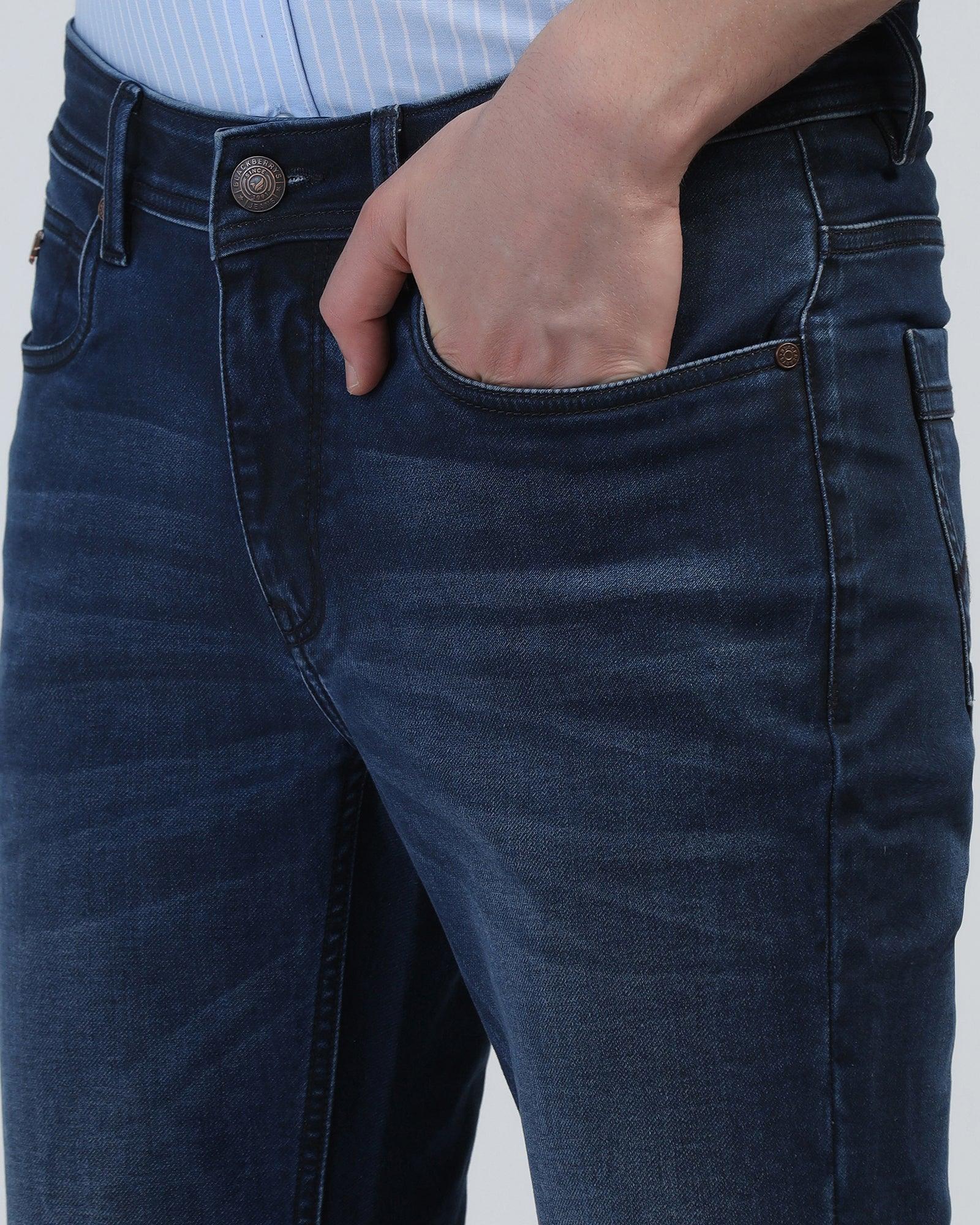 Ultrasoft Straight Comfort Duke Fit Indigo Blue Jeans - Poppy - Image 4