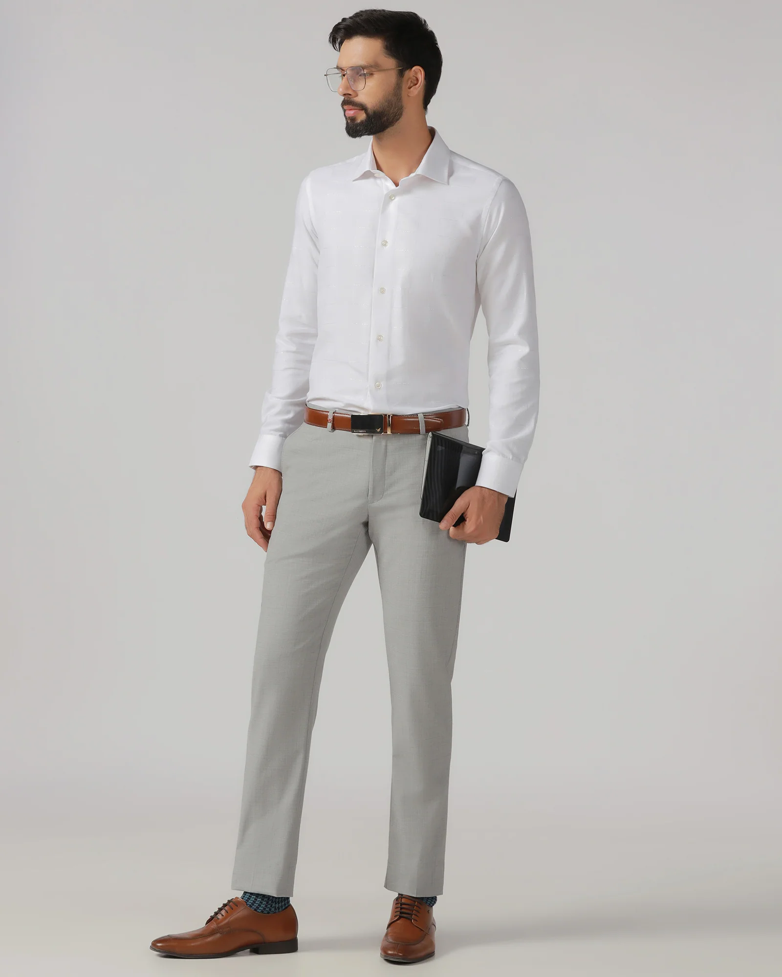 White Check Shirt - Rainer - Image 8