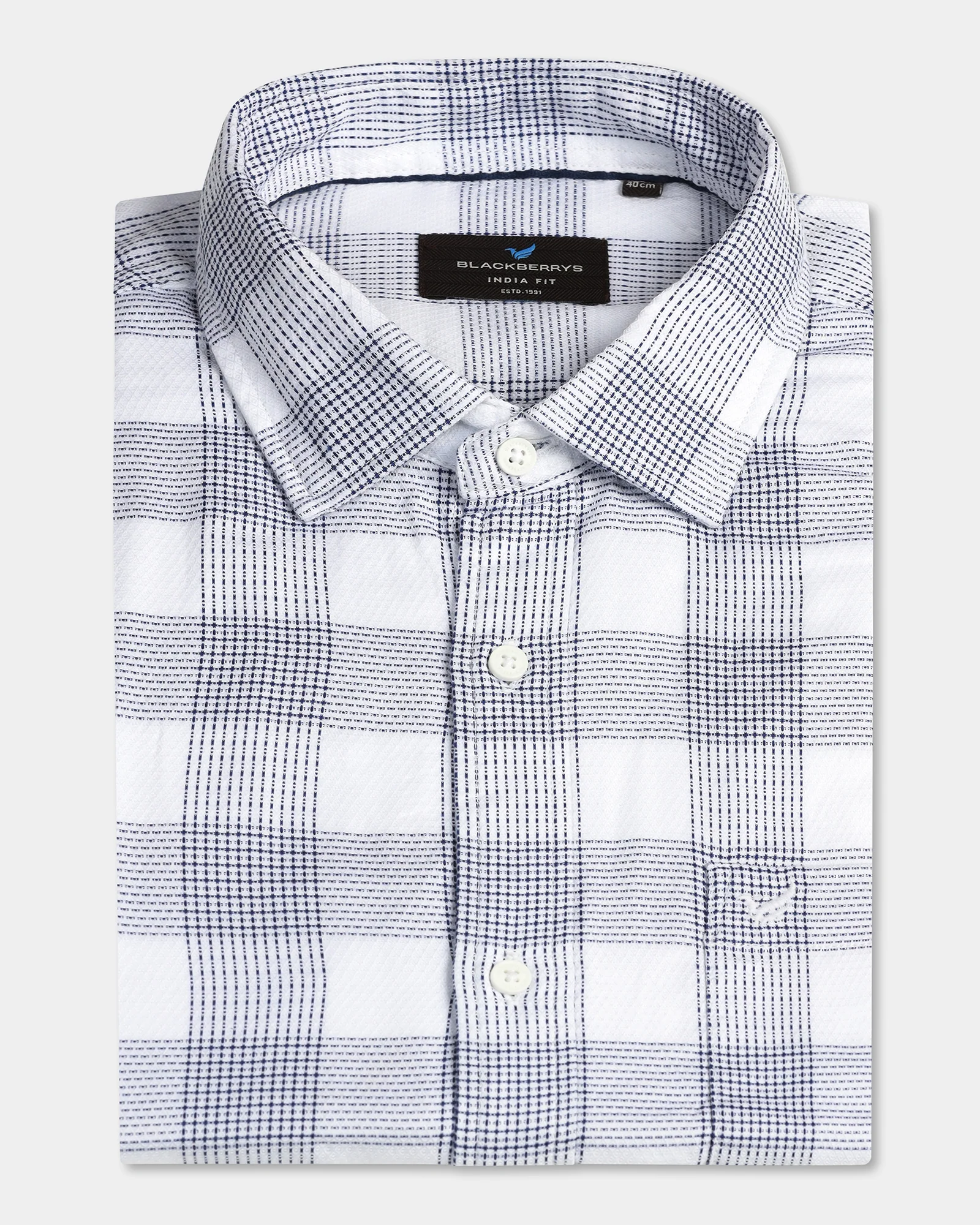 White Check Shirt - Recom - Image 5