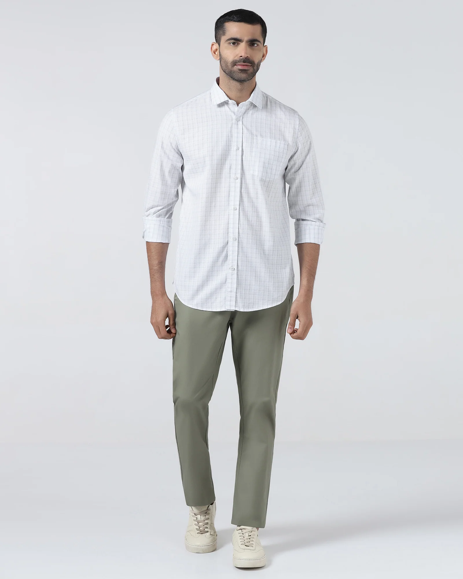 White Check Shirt - Remon - Image 3