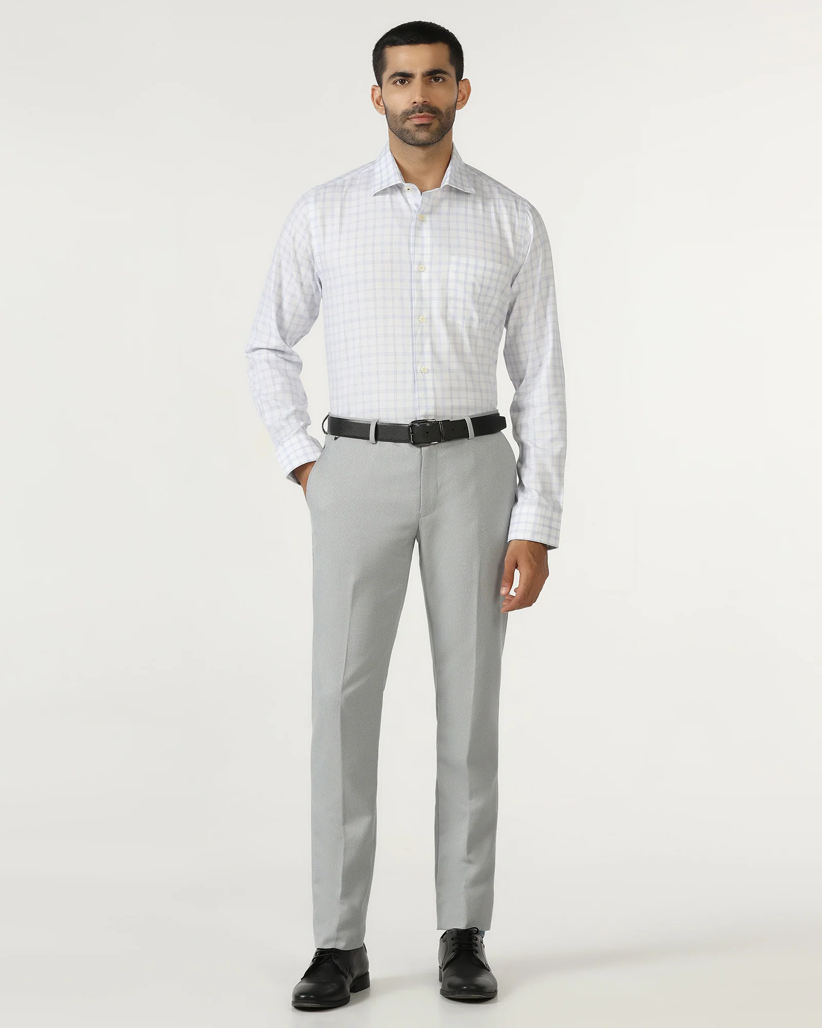 White Check Shirt - Renew - Image 3