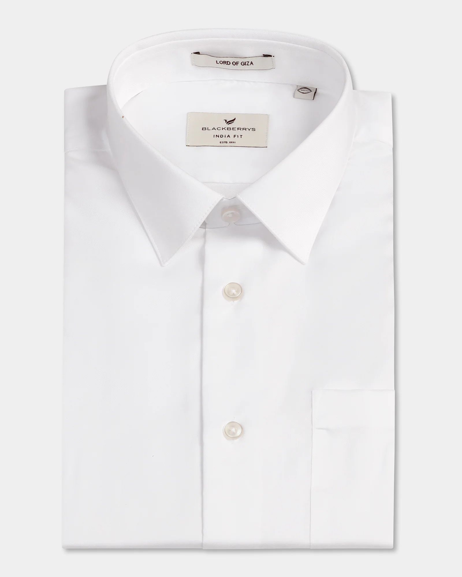 White Half Sleeve Solid Shirt - Dawn - Image 5