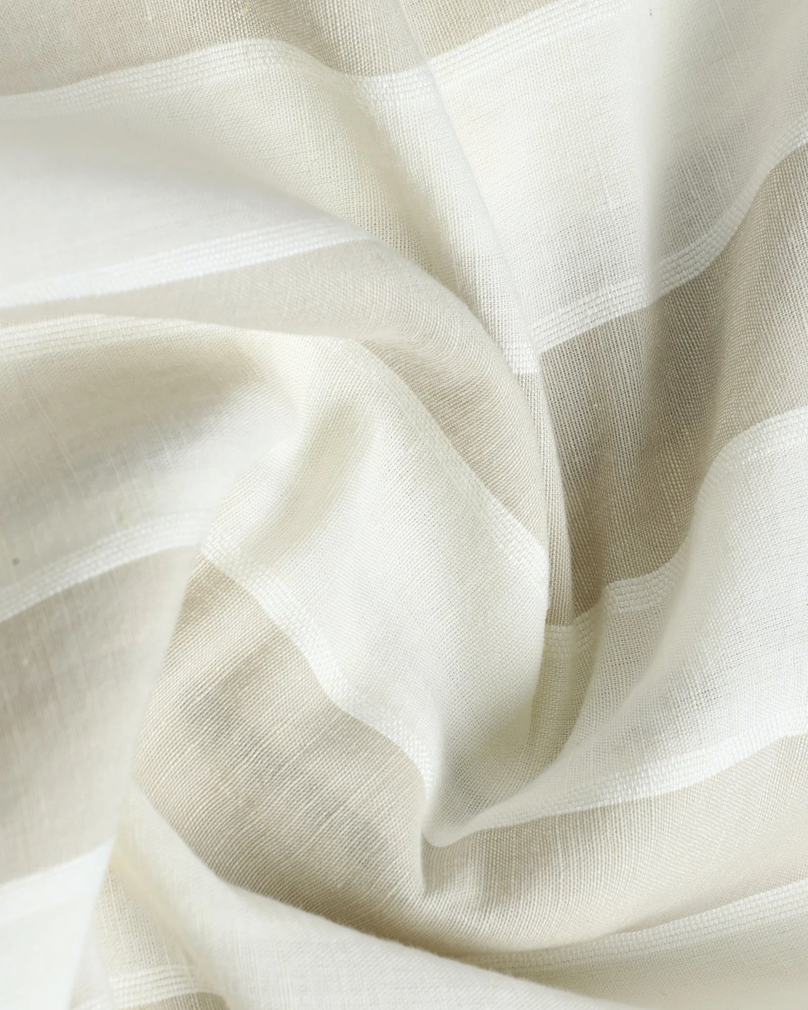 White Linen Stripe Shirt - Hanber - Image 6
