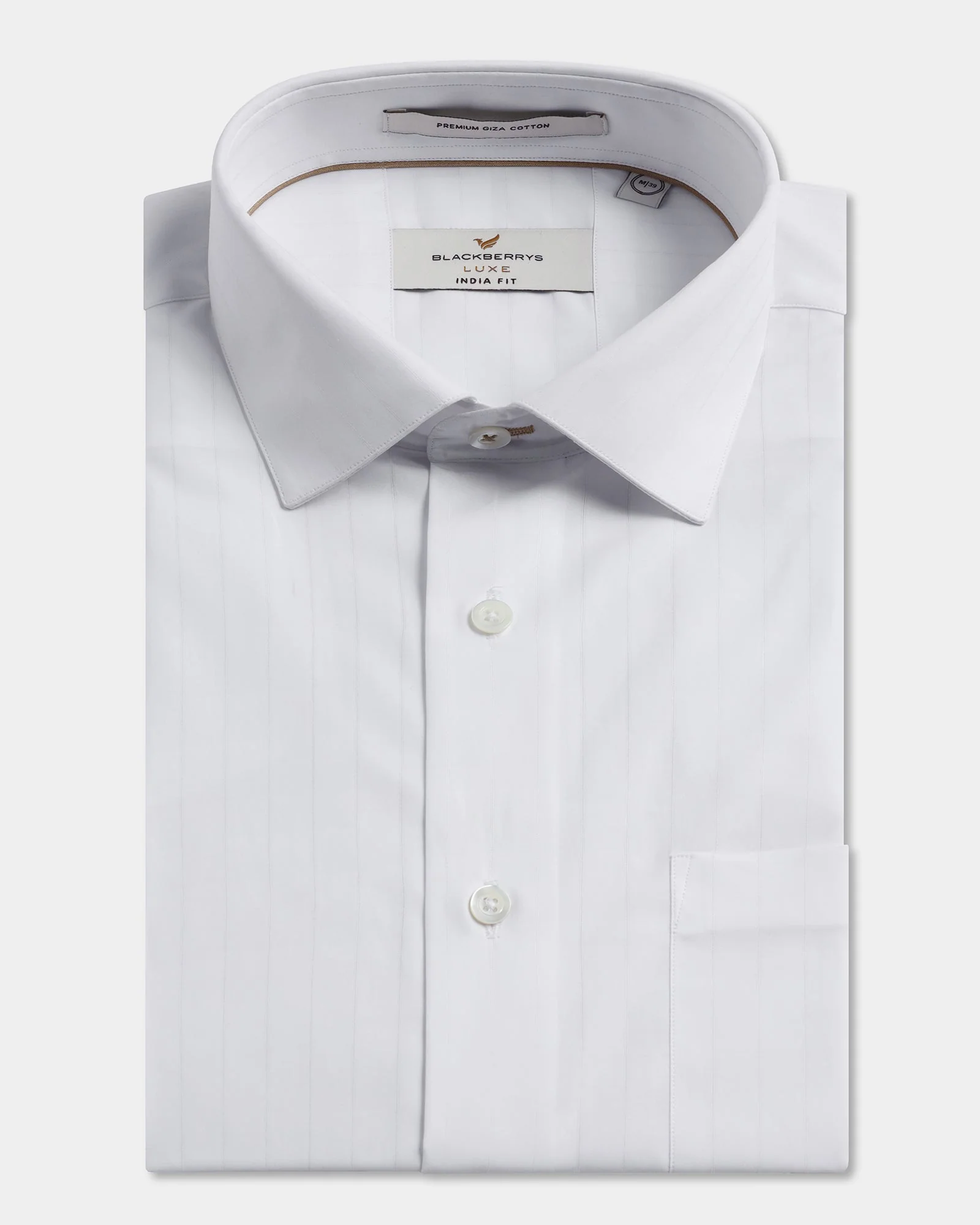 White Luxe Stripe Shirt - Oscar - Image 5