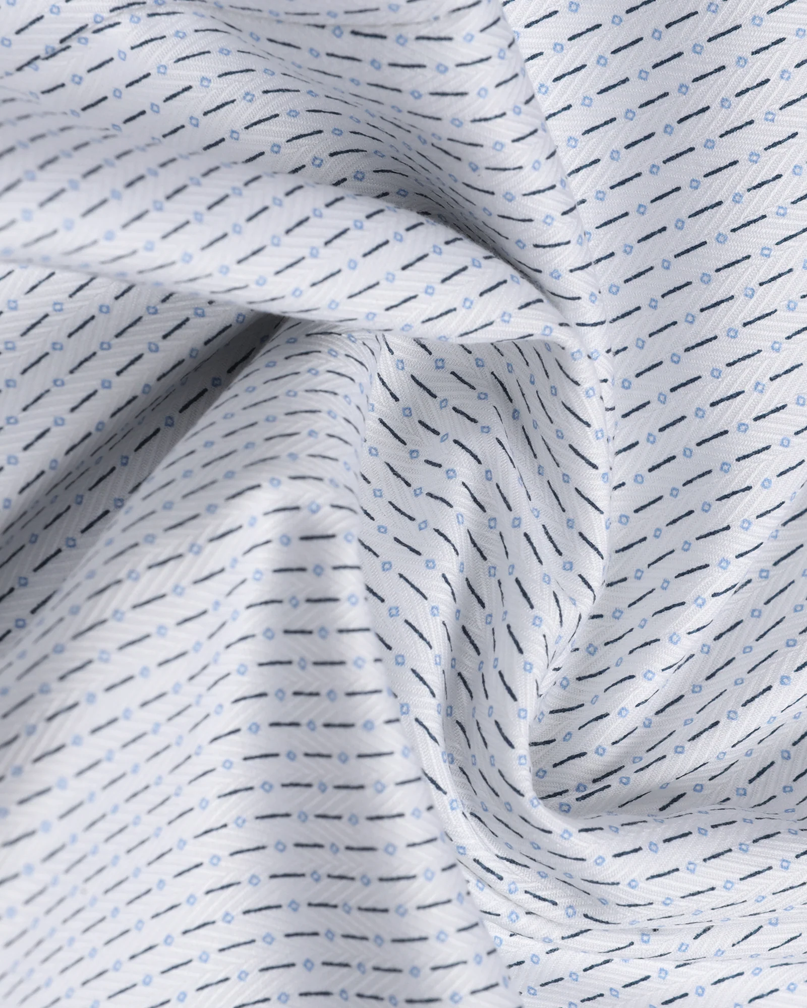 White Unwrinkle Printed Shirt - Radiant - Image 6
