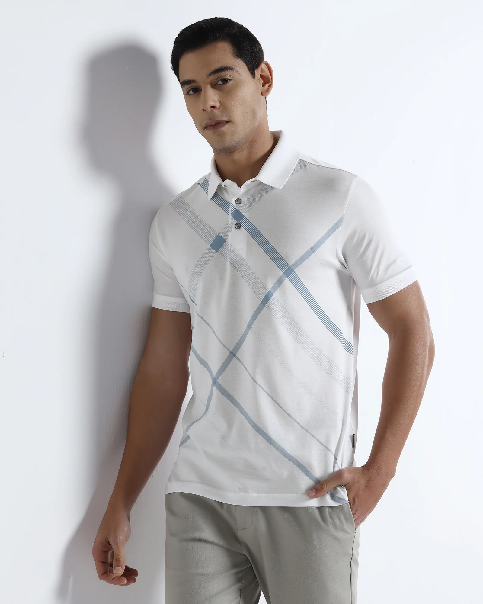 White Printed Polo - Tokyo