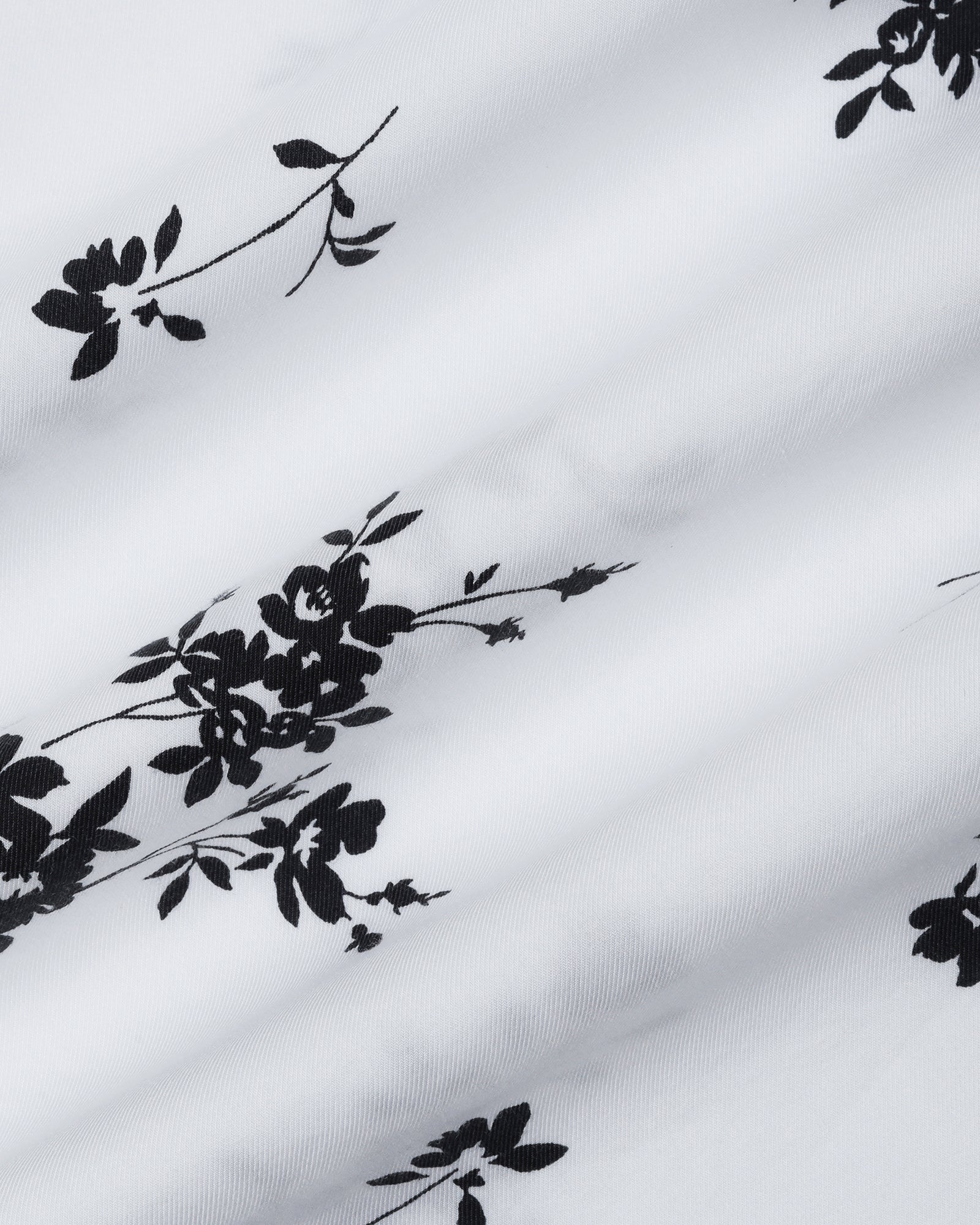 White Half Sleeve Printed Shirt - Hobson - Image 6