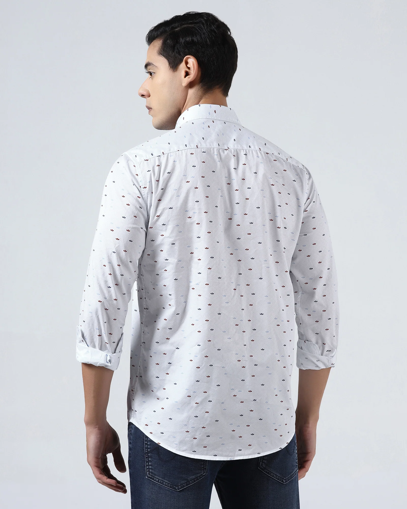 White Printed Shirt - Tobas - Image 2