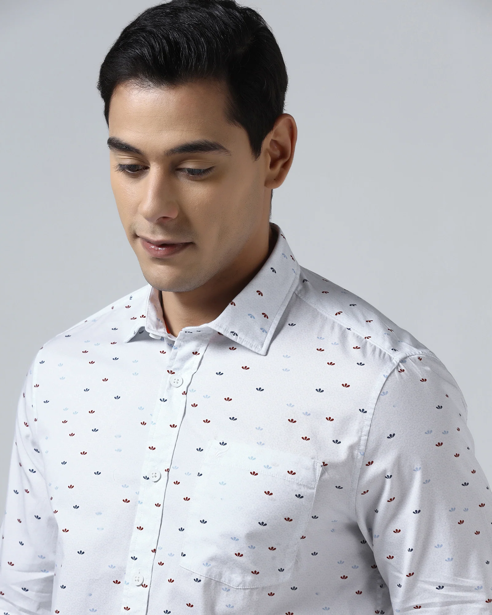 White Printed Shirt - Tobas - Image 4