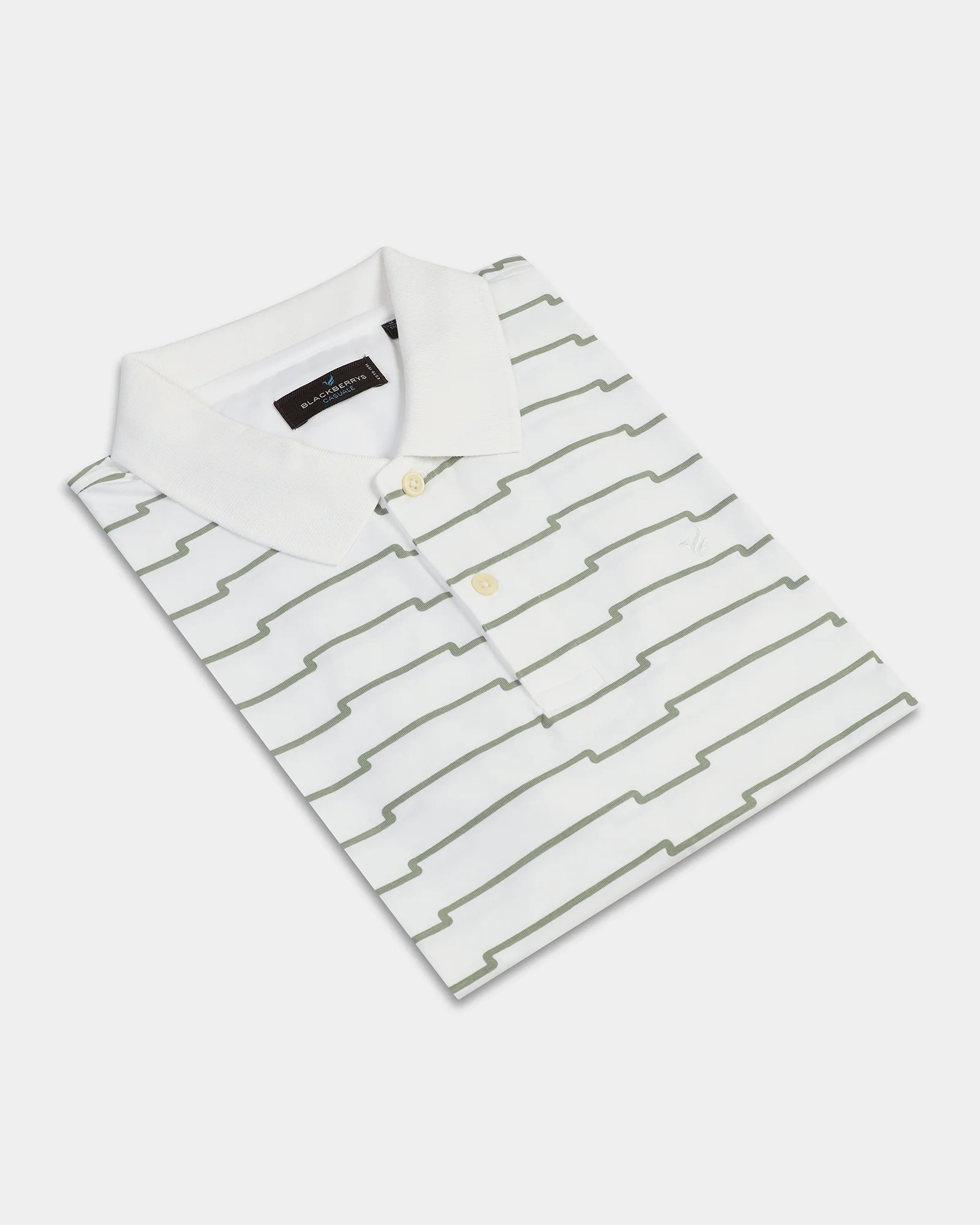 White Printed Polo - Maze - Image 5