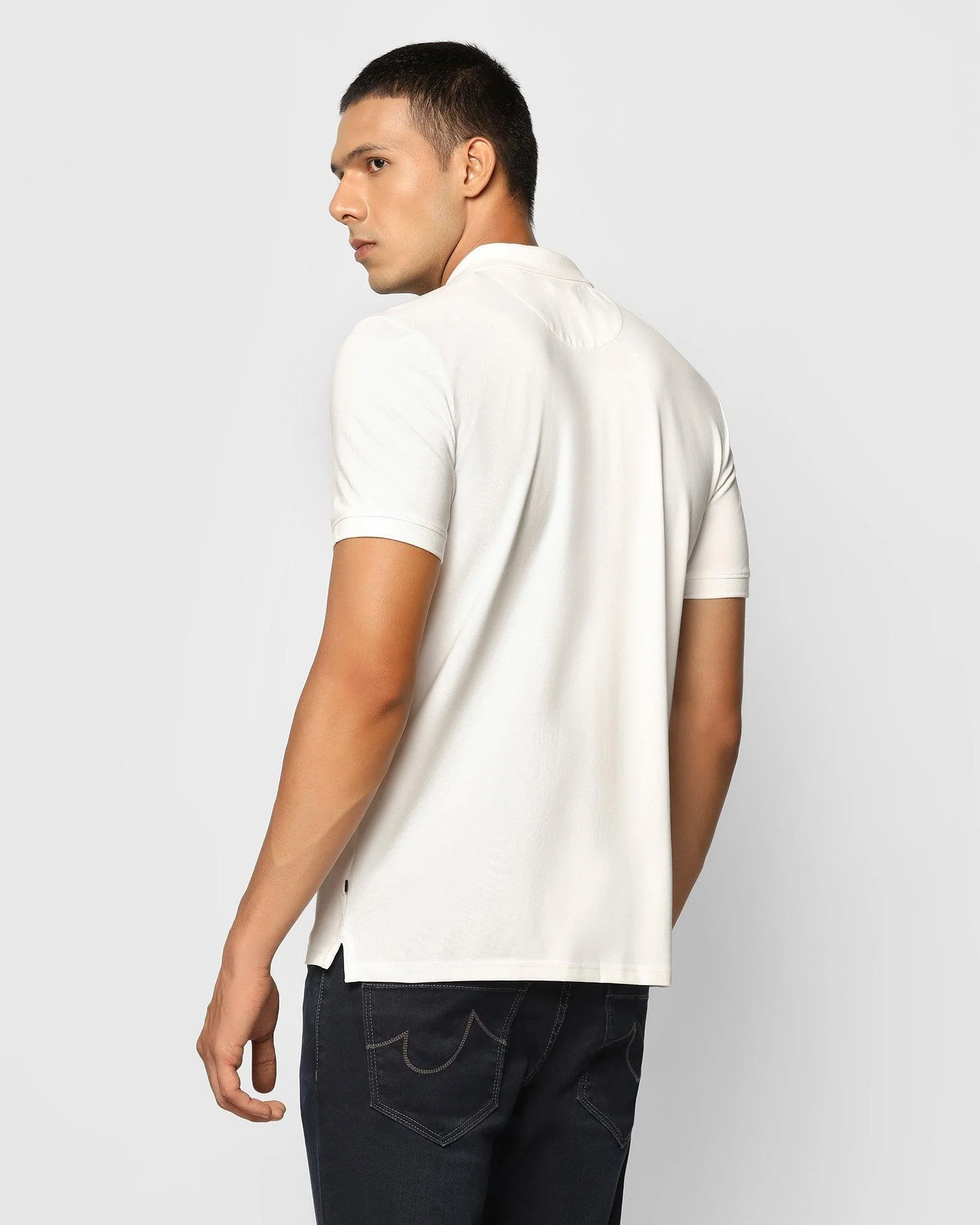 White Must Haves Solid Polo - Yukii - Image 2