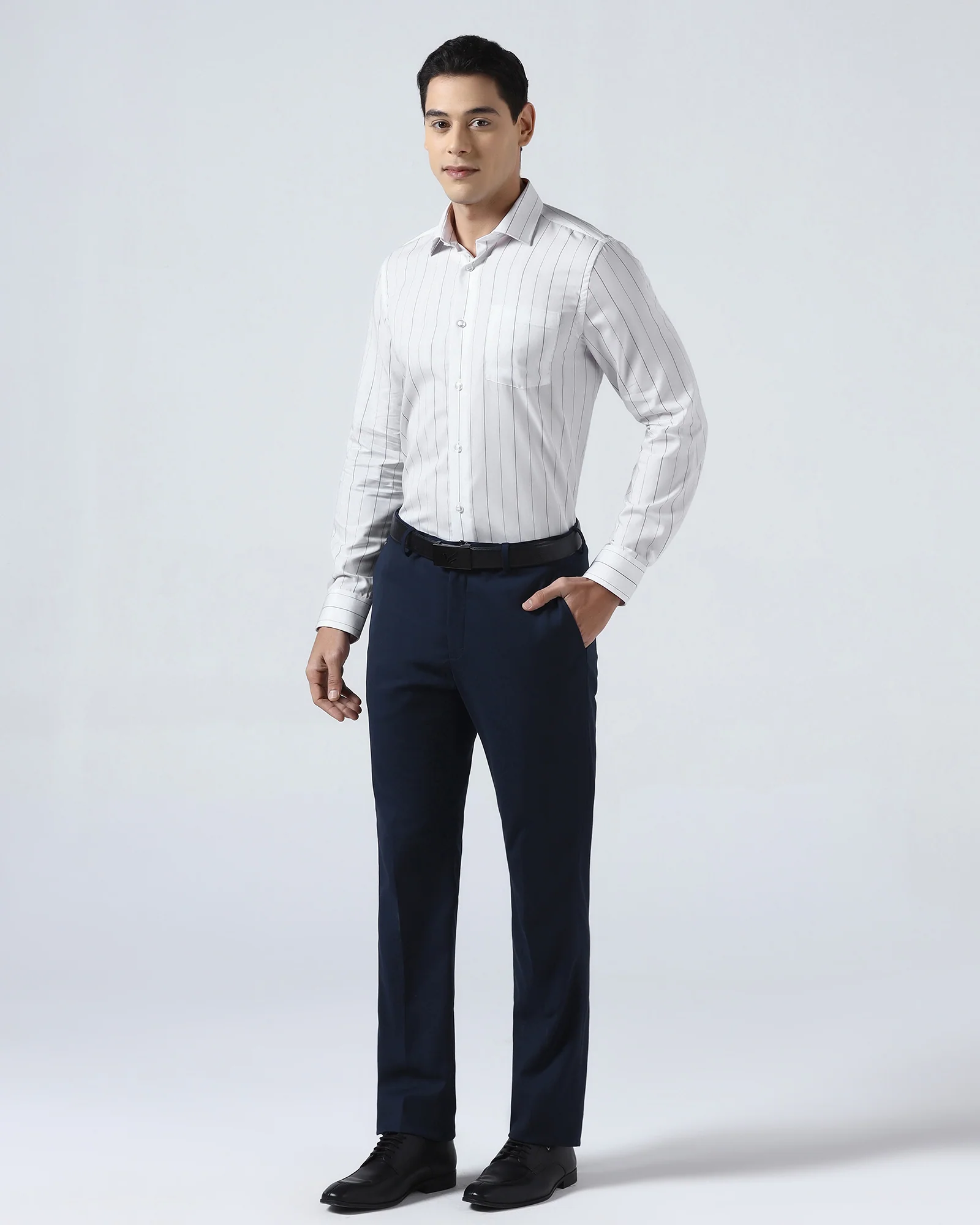 White Stripe Shirt - Golf - Image 3