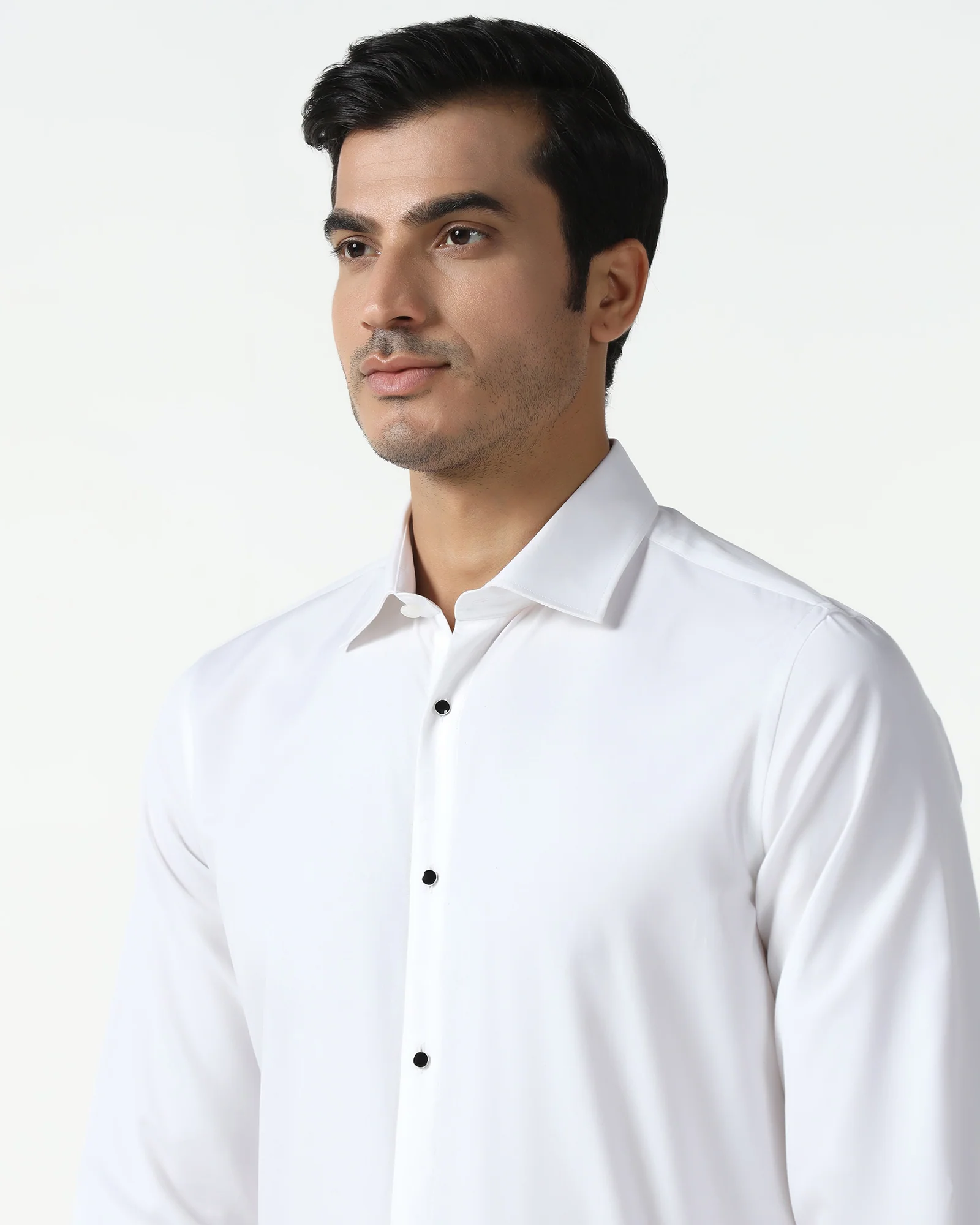 Super White Solid Shirt - Dallas - Image 4