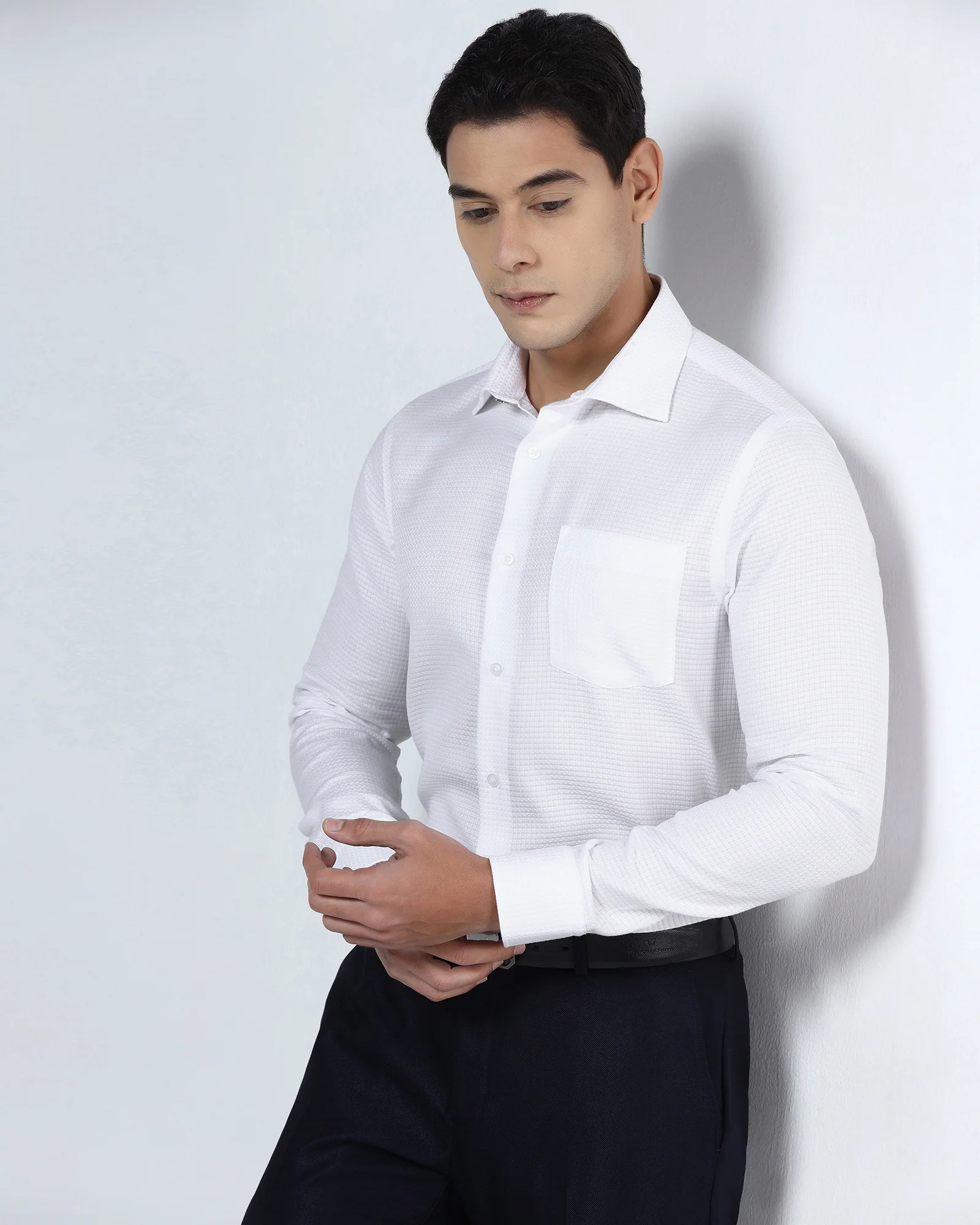Super White Textured Shirt - Scooter - Image 7